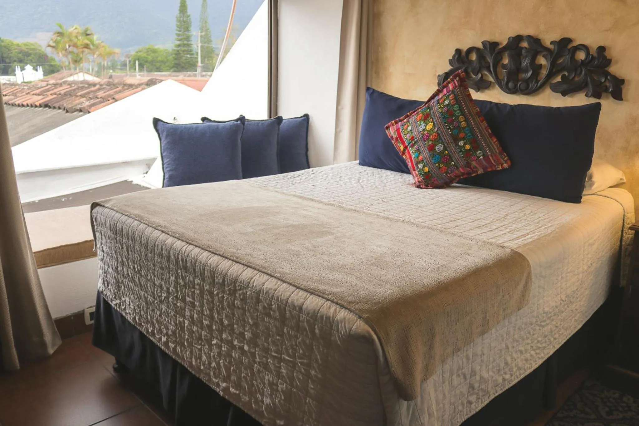 Bed in Hotel Posada de la Luna