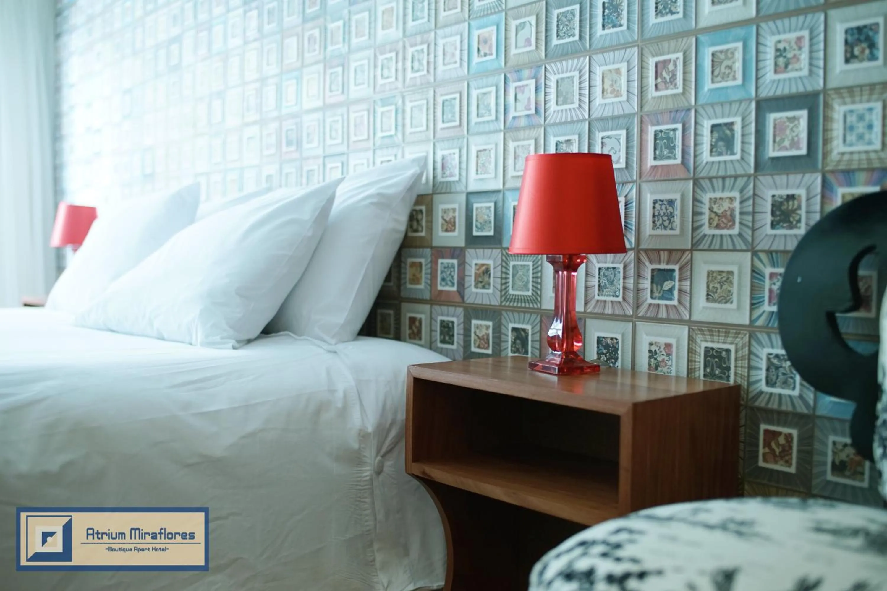 Decorative detail, Bed in Atrium Miraflores Hotel