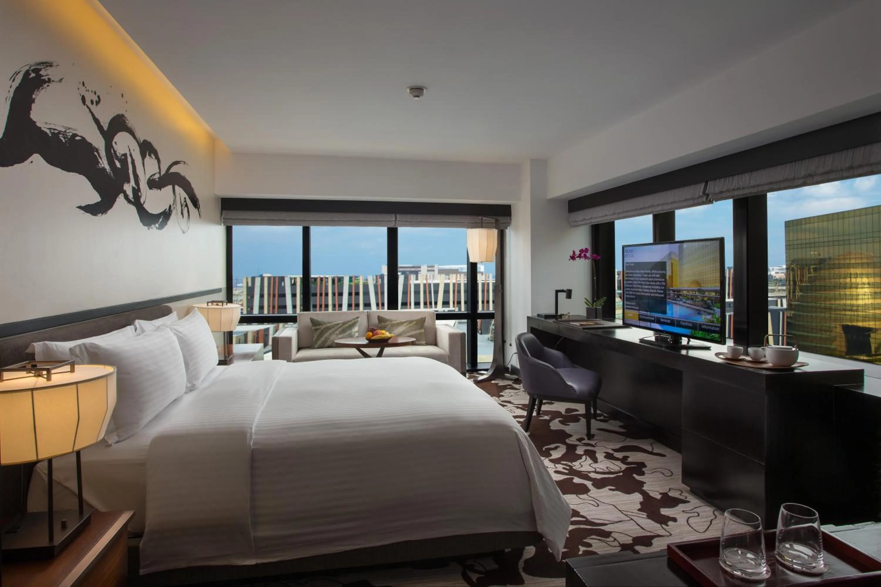 Bed in City of Dreams - Nobu Hotel Manila
