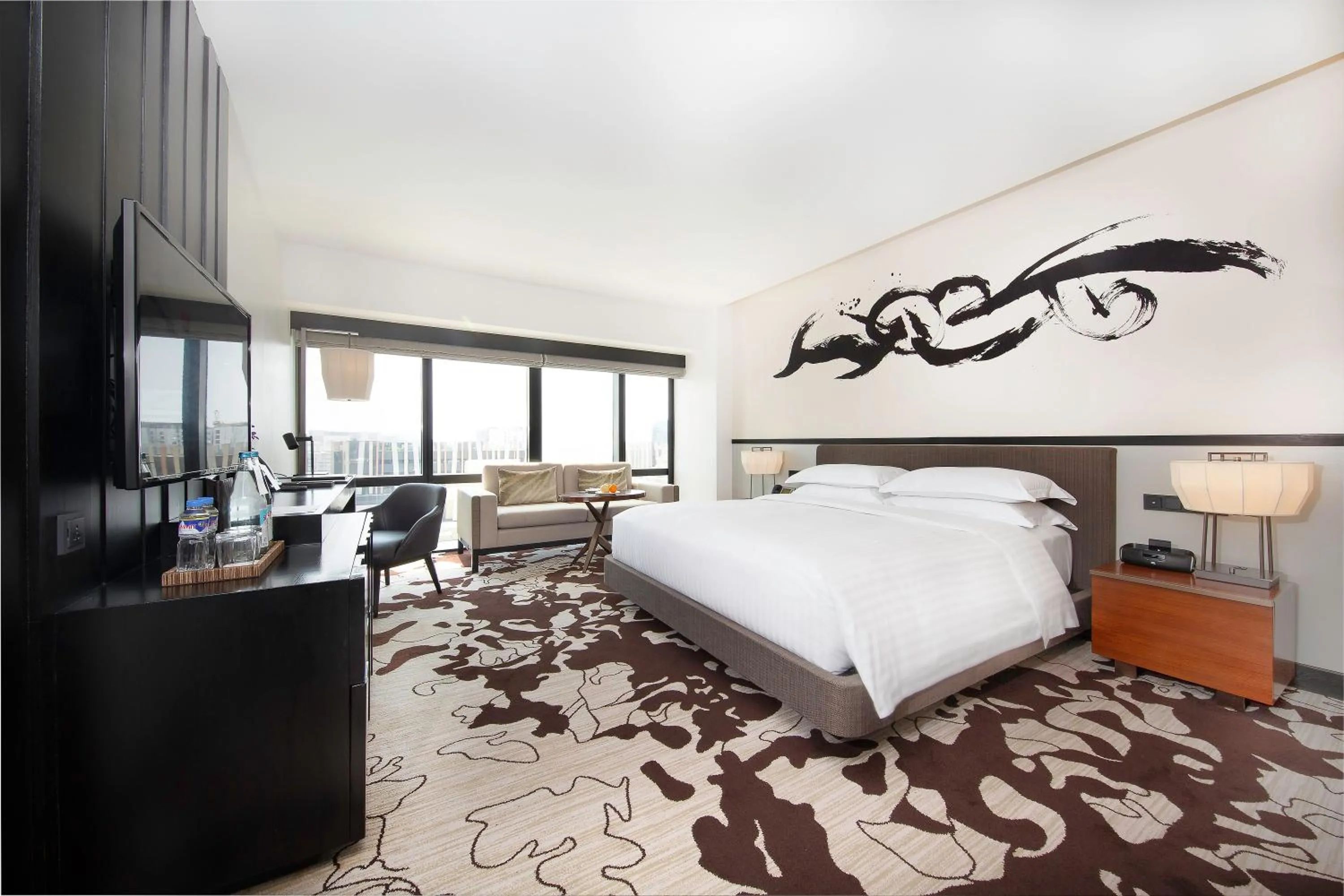 Bedroom, Bed in City of Dreams - Nobu Hotel Manila