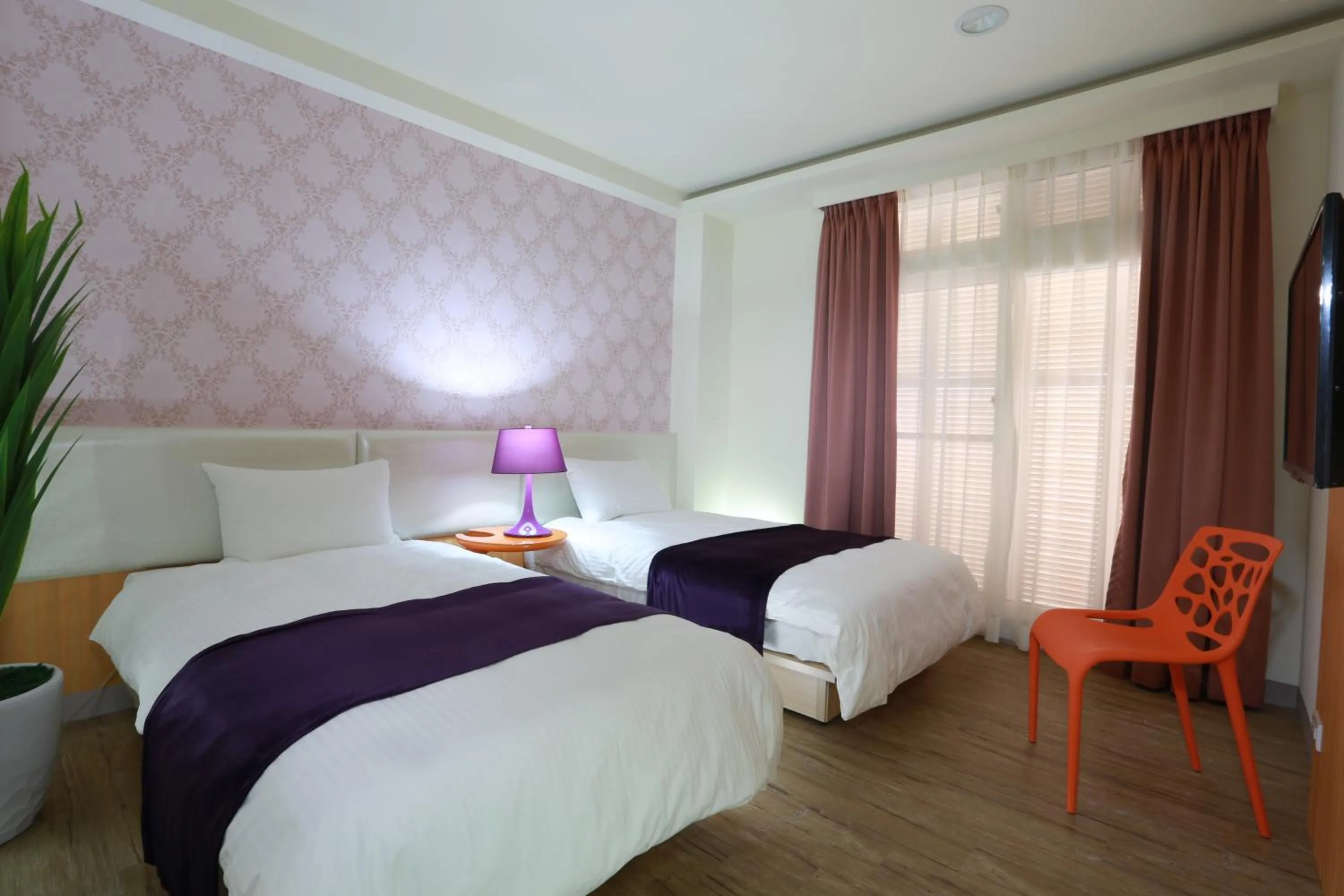 Bed in Guo Chen Hotel