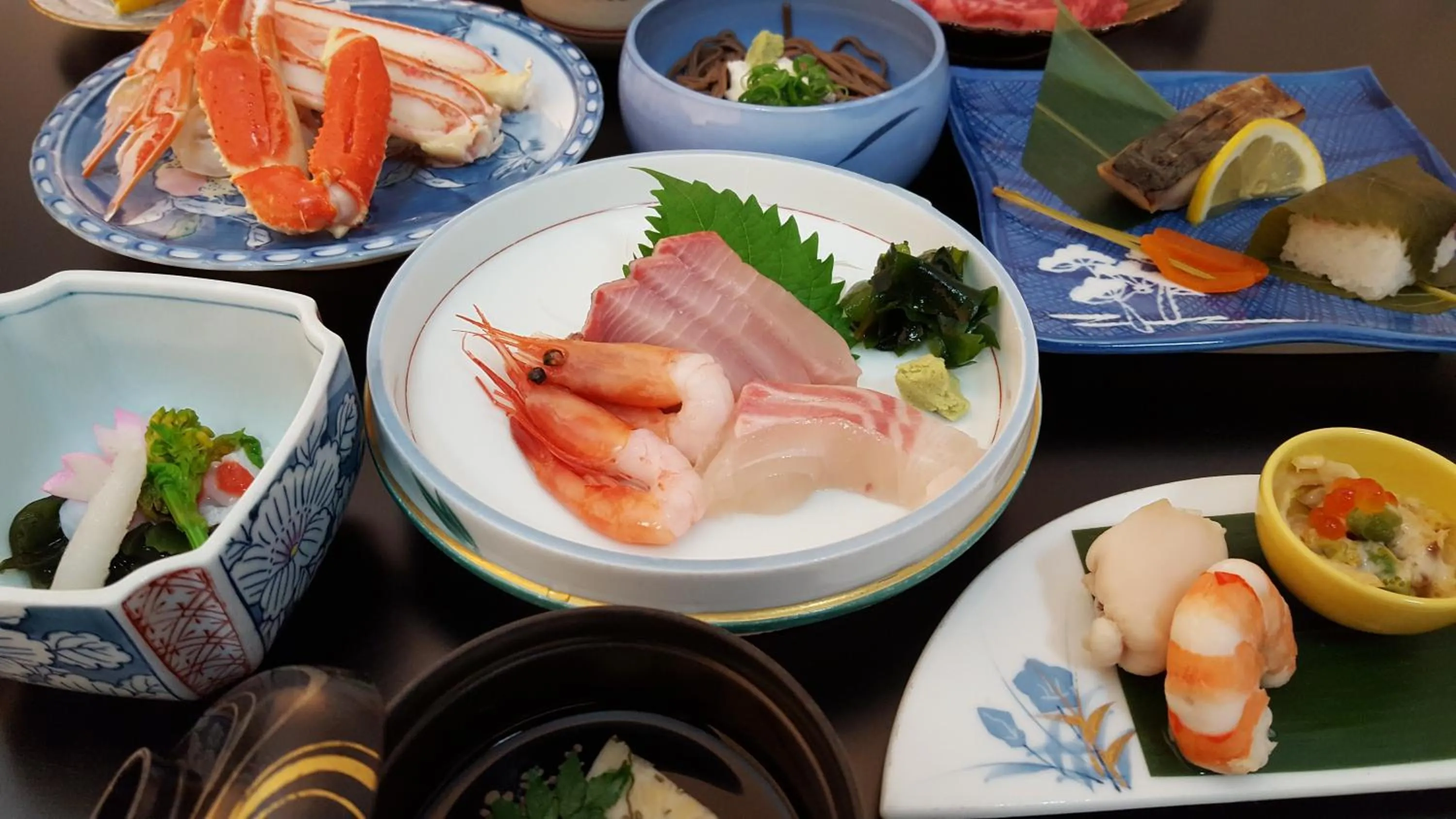 Dinner in Tsukimotoya Ryokan