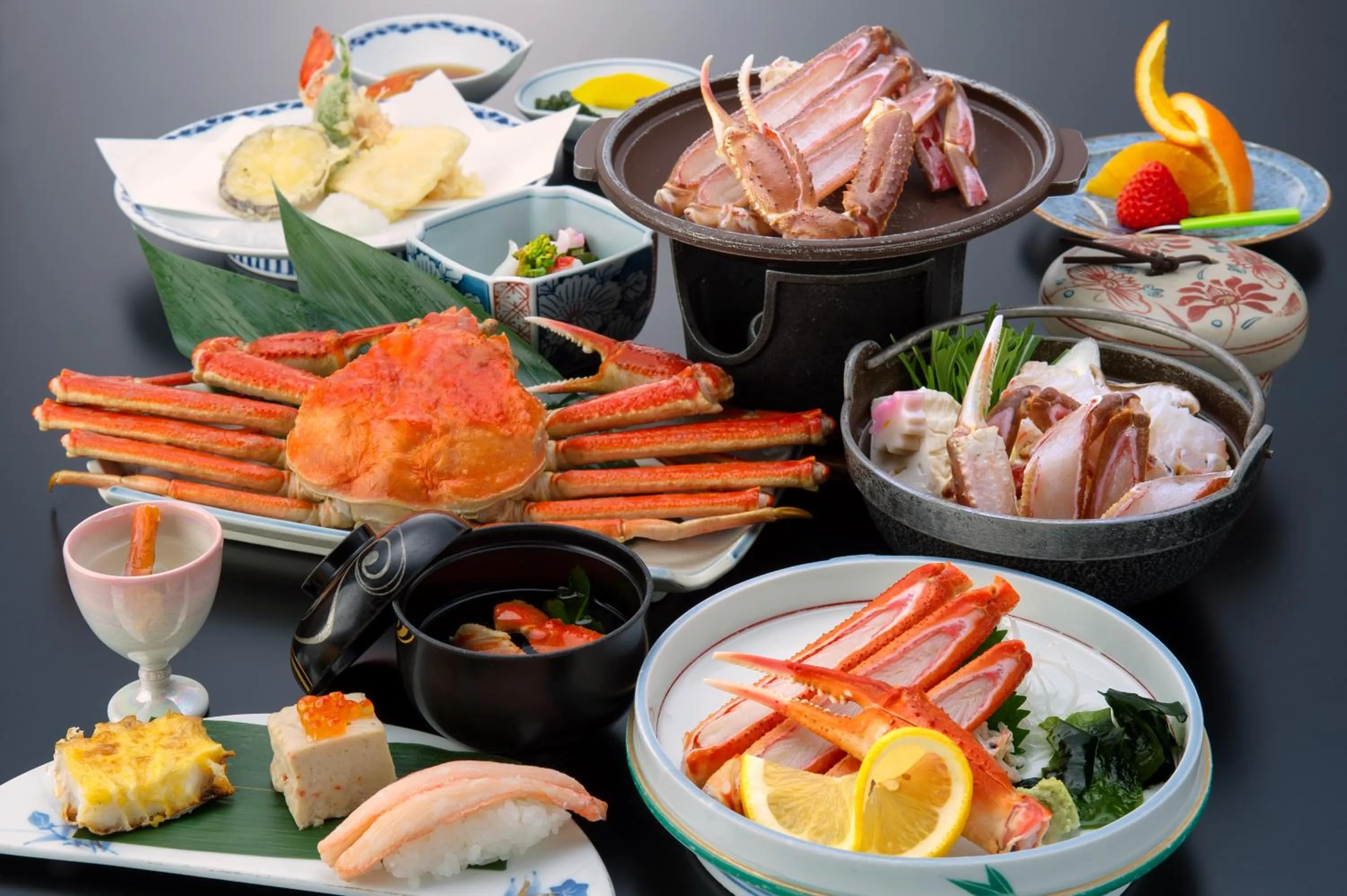 Dinner in Tsukimotoya Ryokan