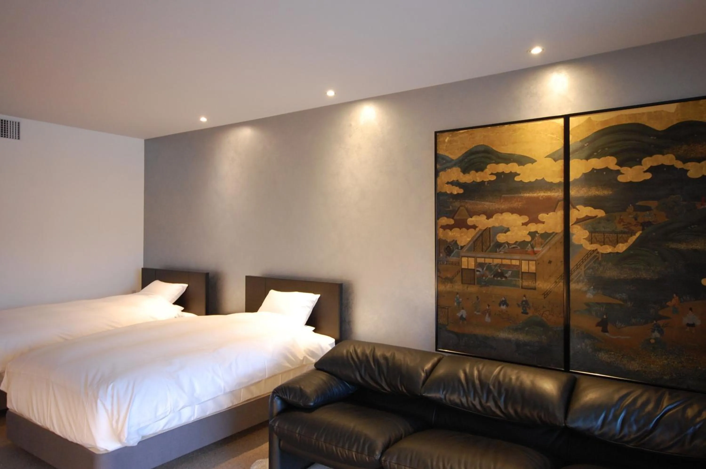 Living room, Bed in Aoi Hotel Kyoto