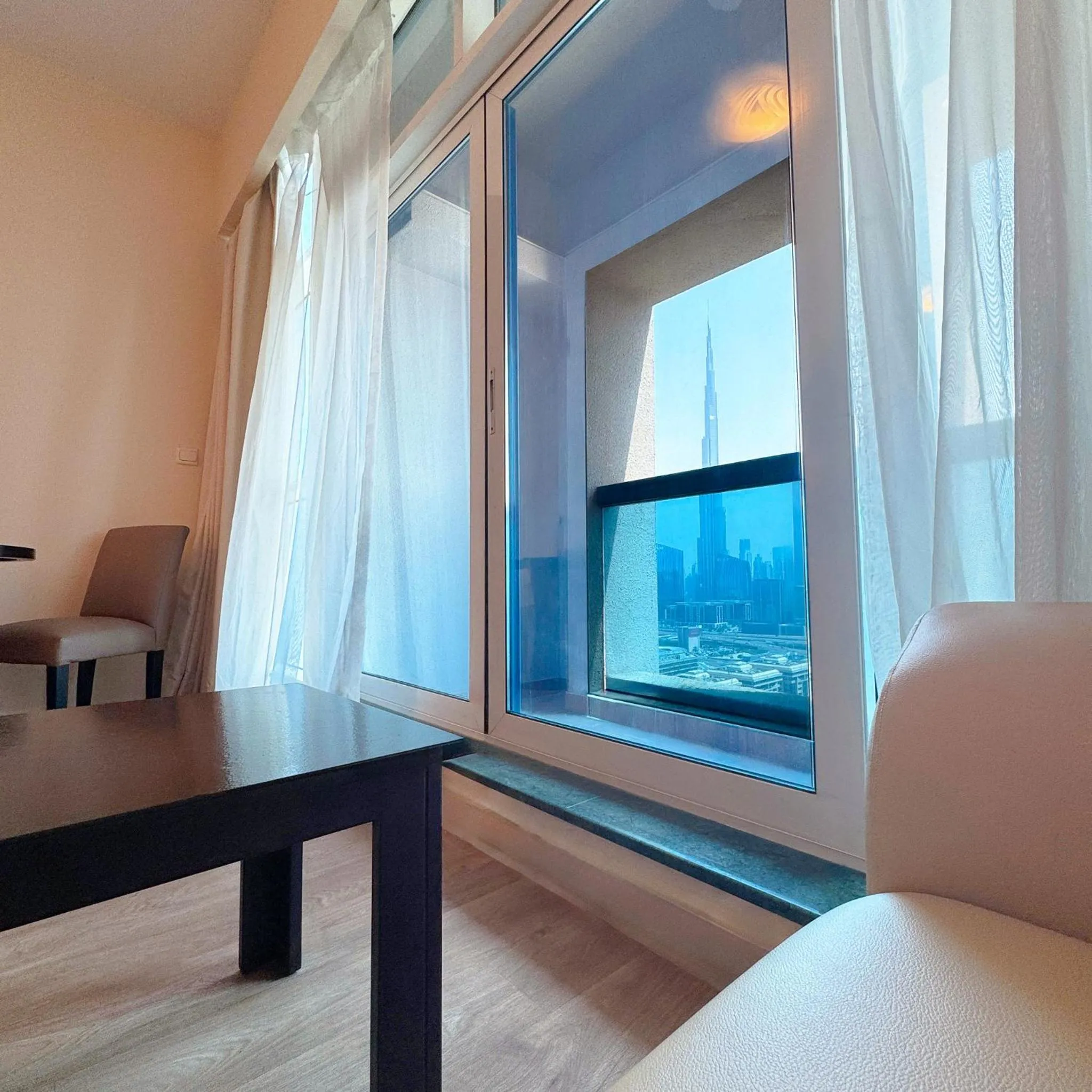 View (from property/room), Bed in Emirates Grand Hotel