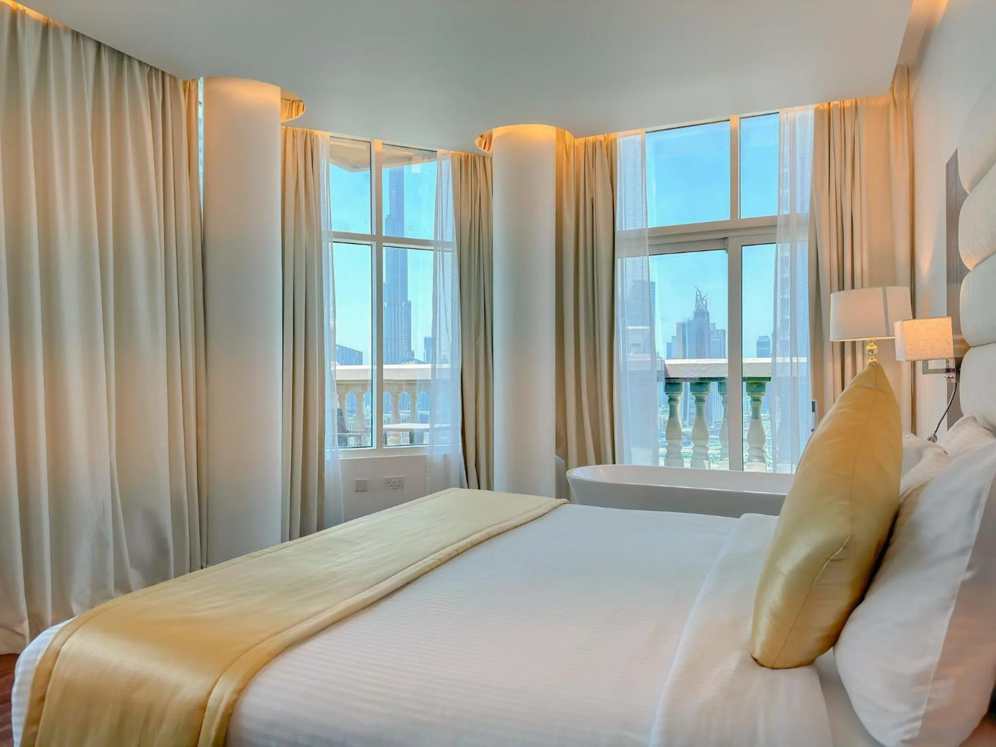 Bed in Emirates Grand Hotel