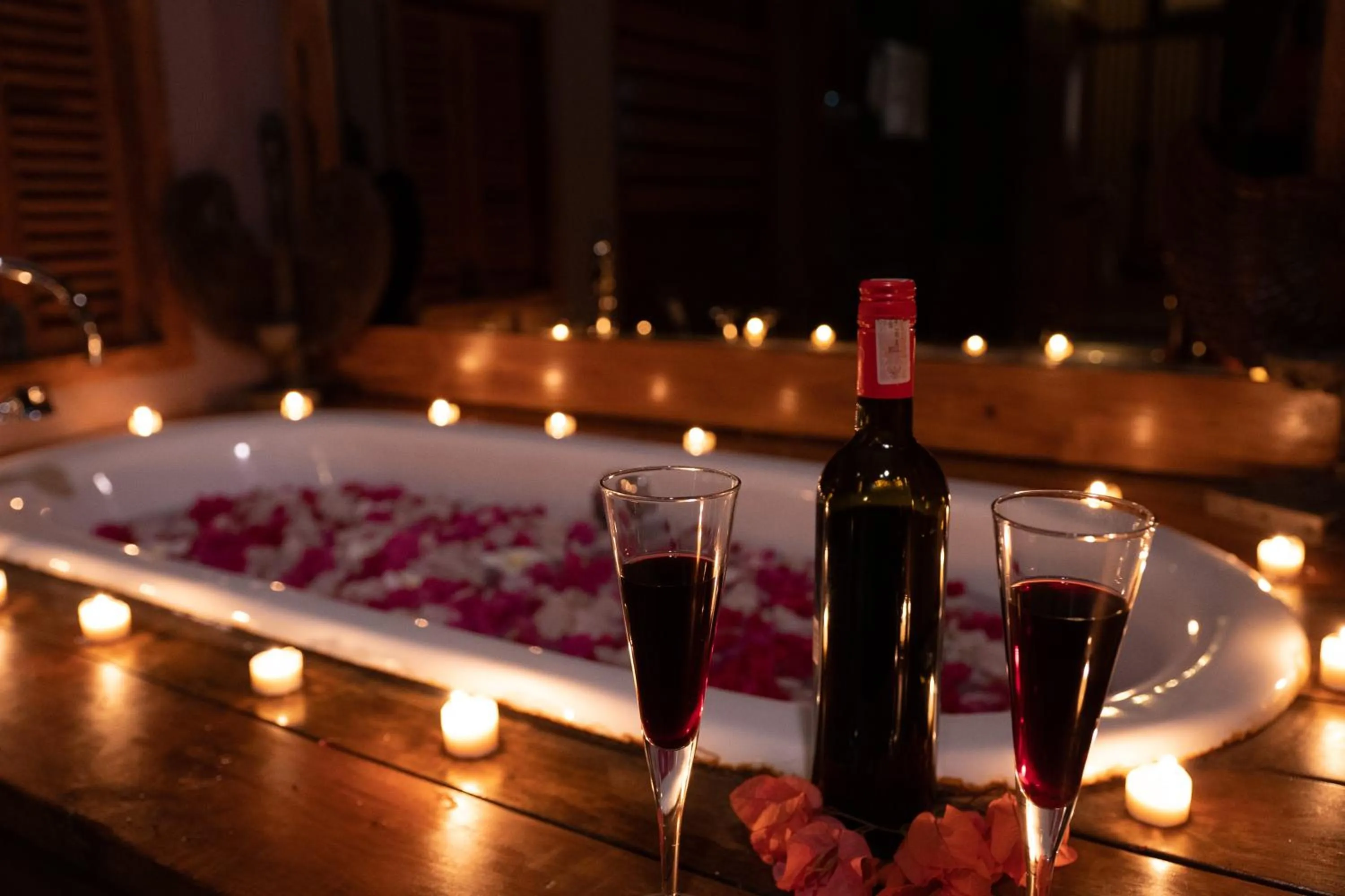 Bathroom in Villa Bhuvana with private swimming pool