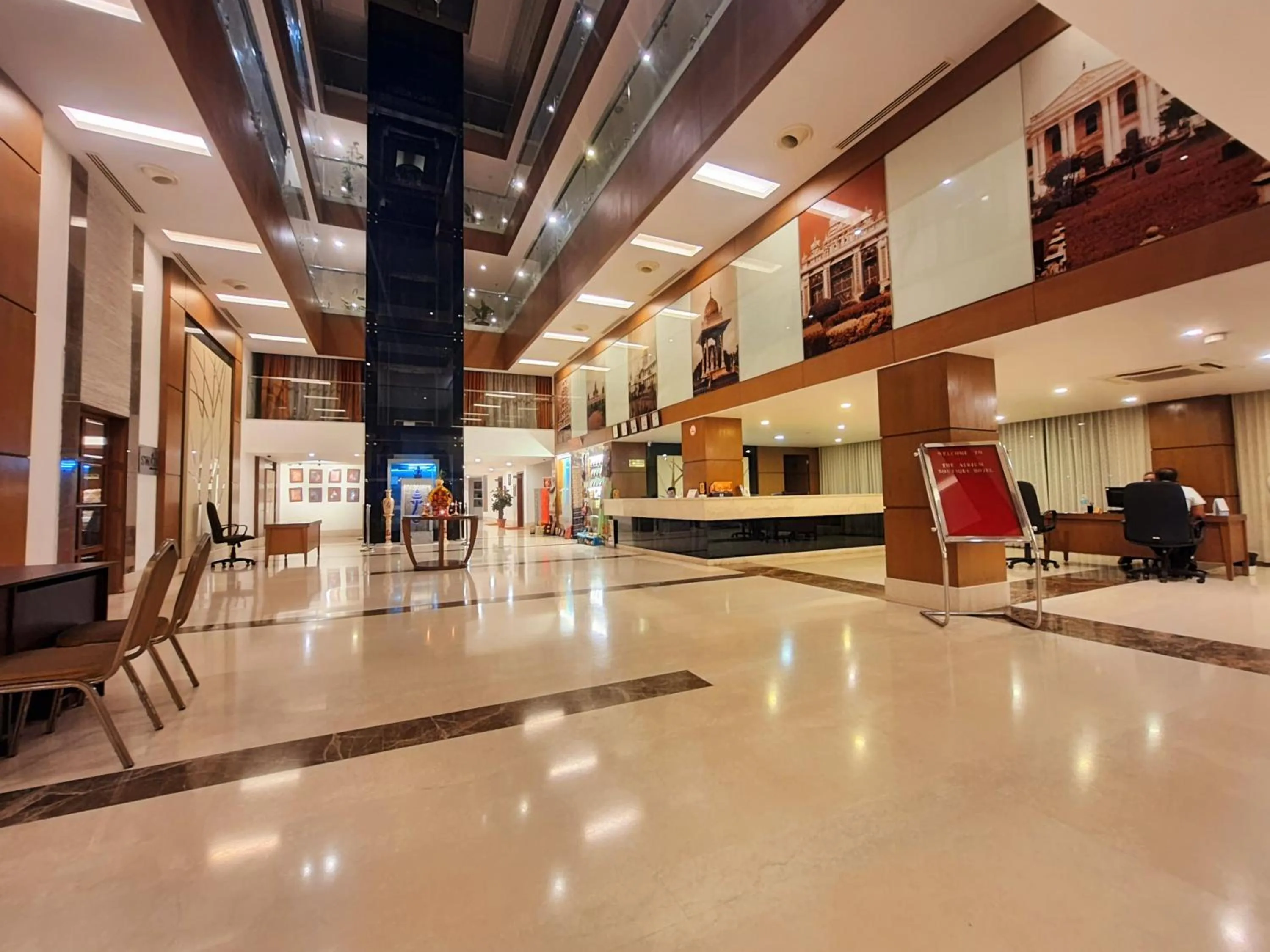 Lobby or reception in The Atrium Boutique Hotel