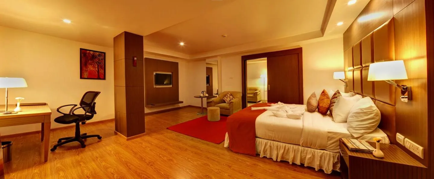 Bed in The Atrium Boutique Hotel