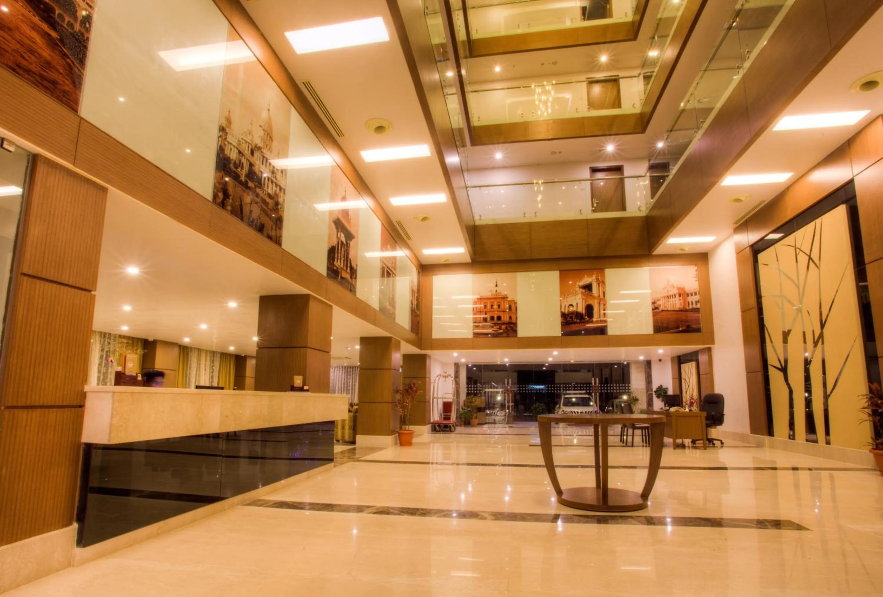 Lobby or reception in The Atrium Boutique Hotel