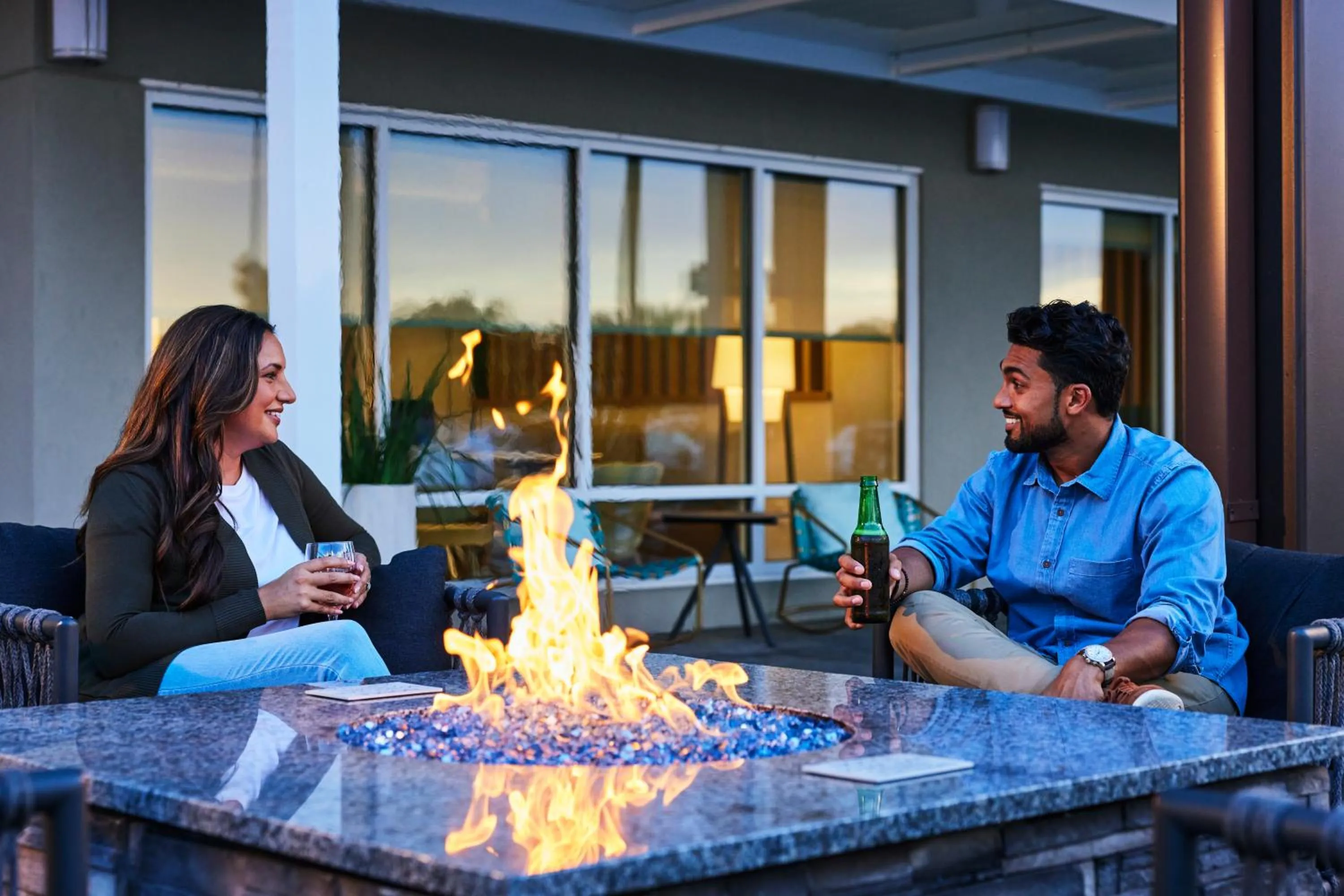 Patio in TownePlace Suites by Marriott Cincinnati Oakley