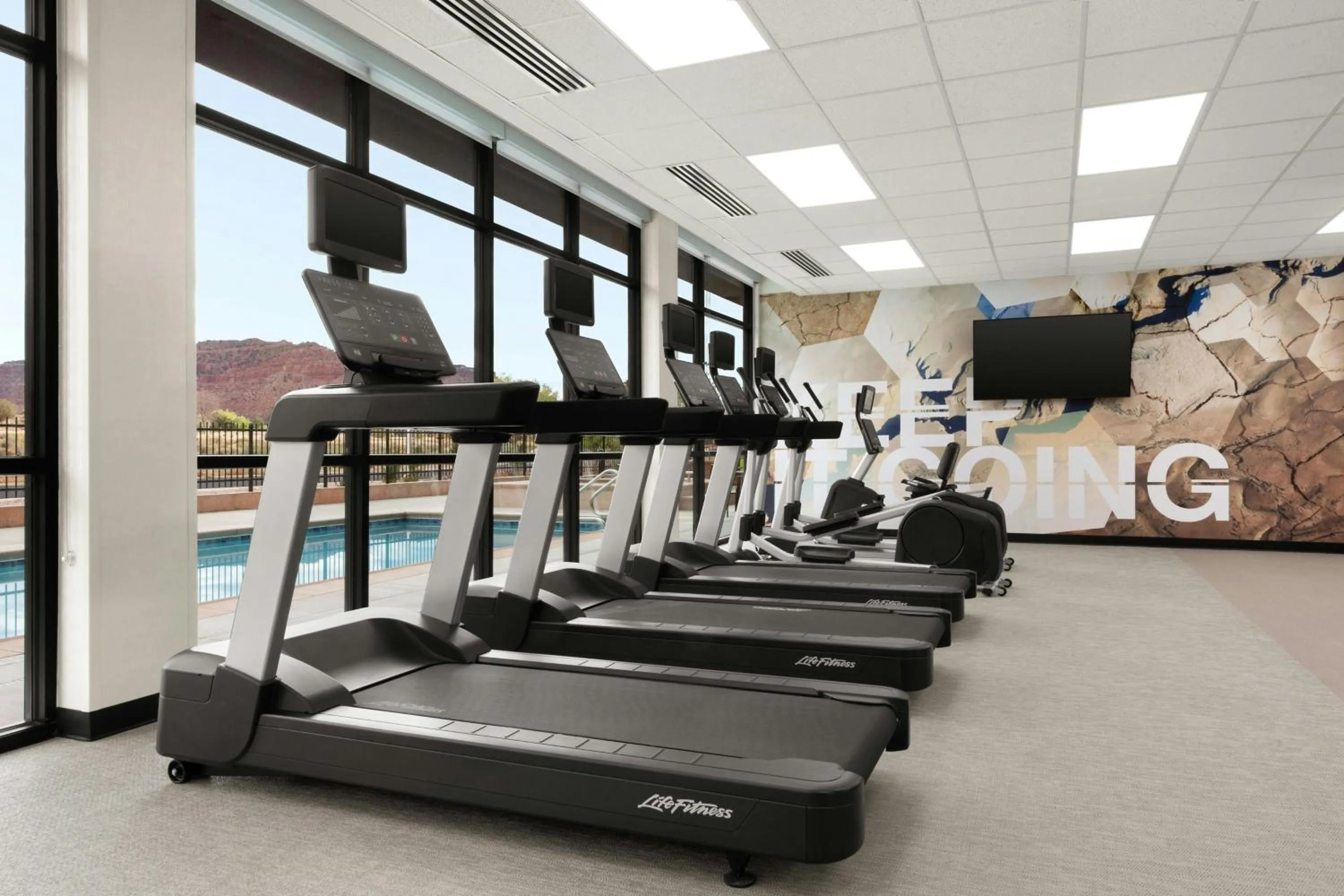 Fitness centre/facilities in SpringHill Suites by Marriott Kanab