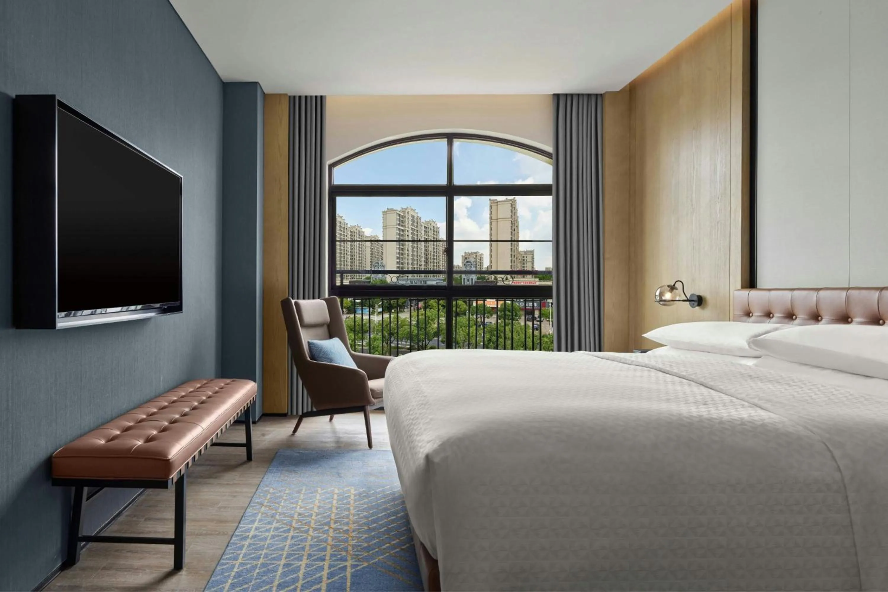 Bedroom, Bed in Four Points by Sheraton Huzhou, Nanxun