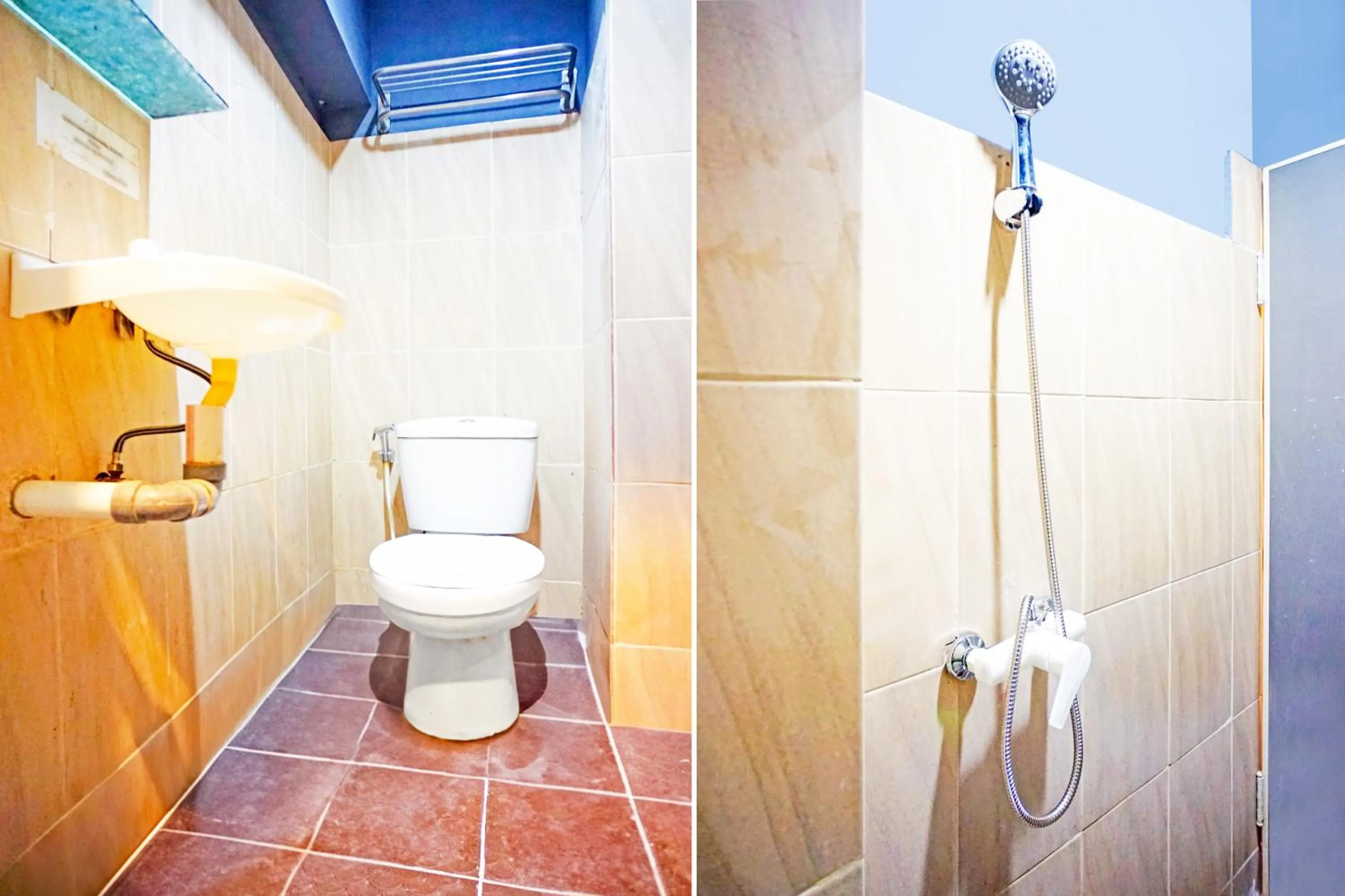 Bathroom in Hotel O Mandala Near Universitas Negeri Medan ( UNIMED )