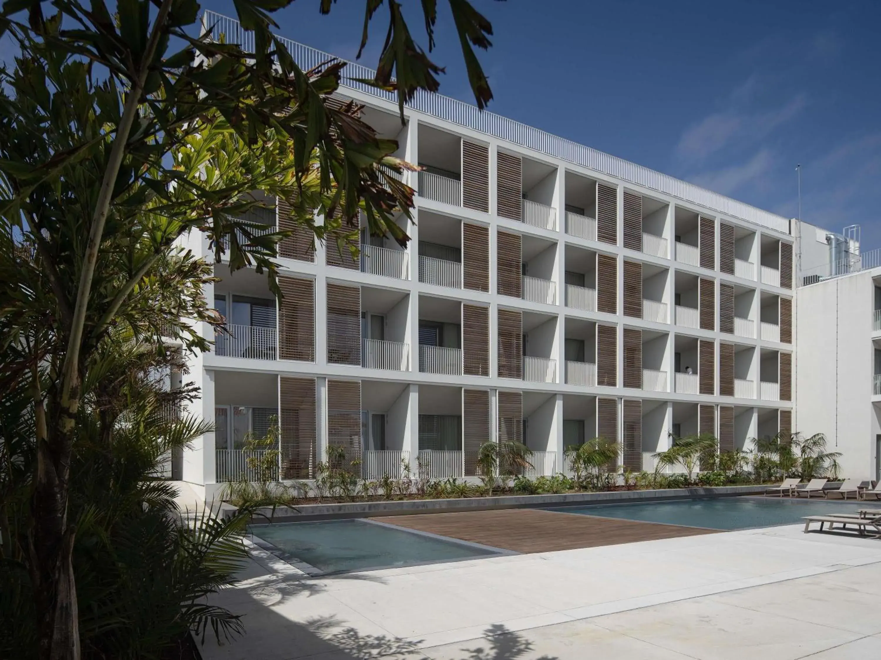 Pool view in Mercure Ponta Delgada Azores Pool view in Mercure Ponta Delgada Azores