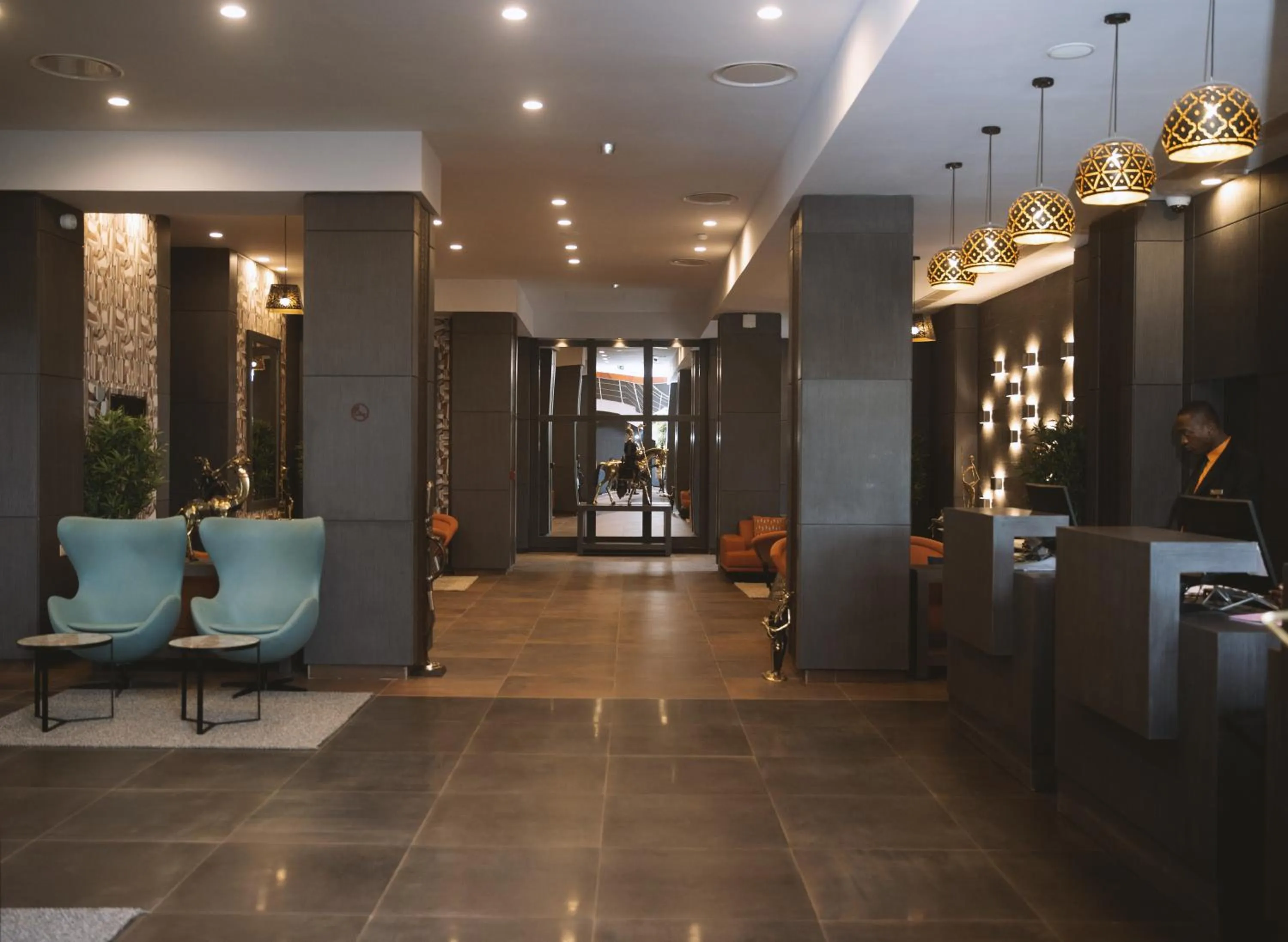 Lobby or reception in Azalaï Hôtel Ouagadougou