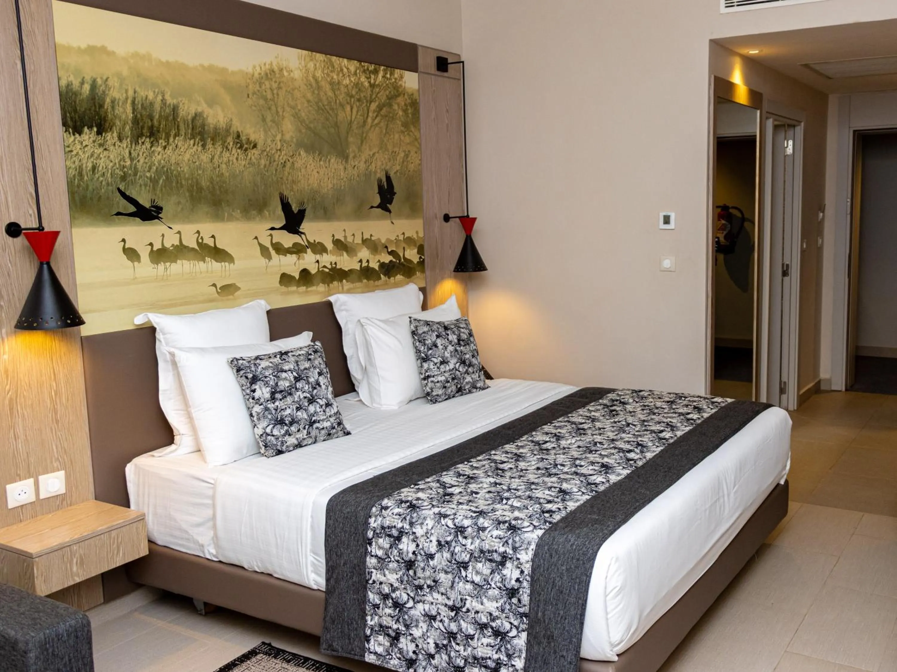 Bed in Azalaï Hôtel Ouagadougou