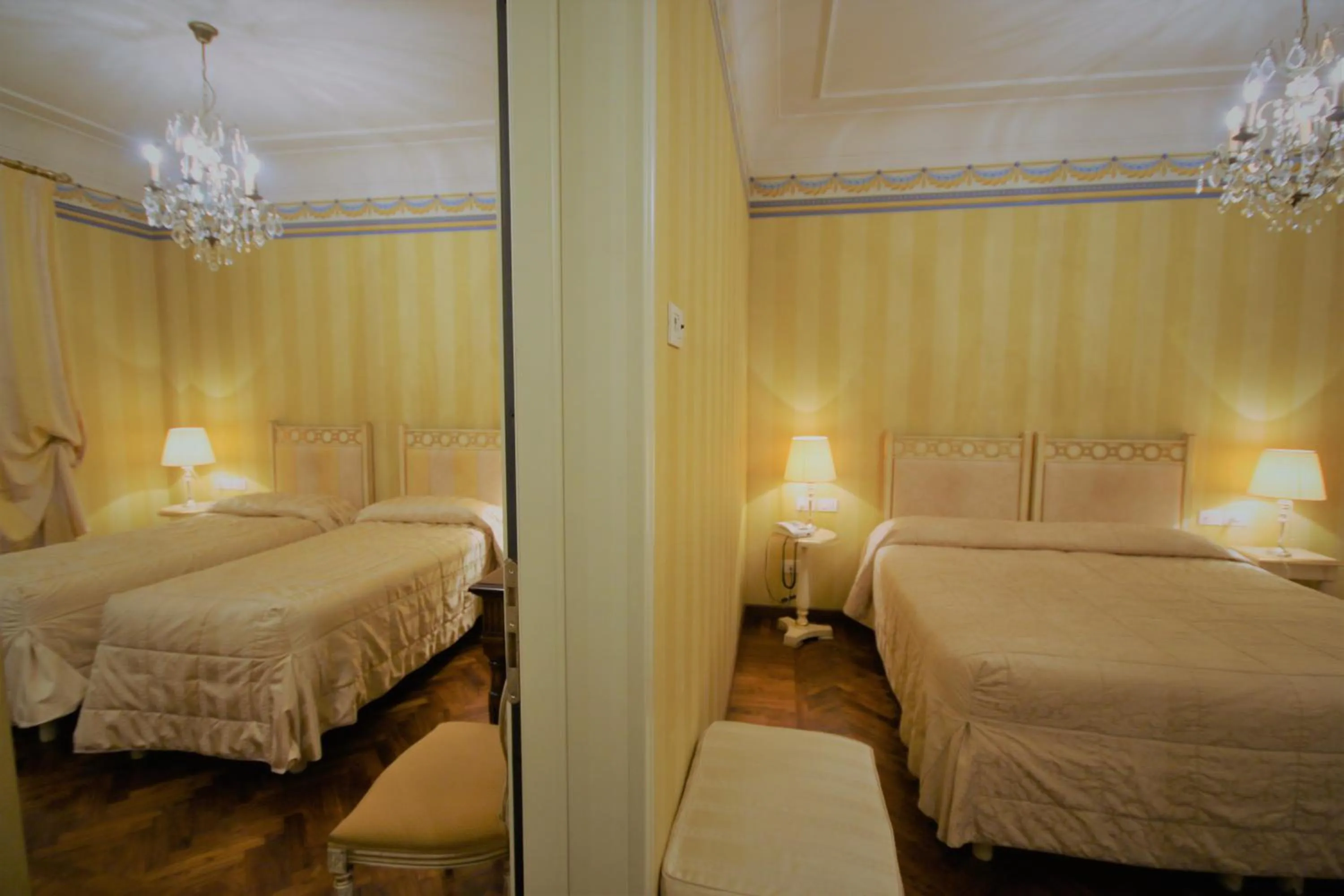 Bed in Albergo Tre Pozzi