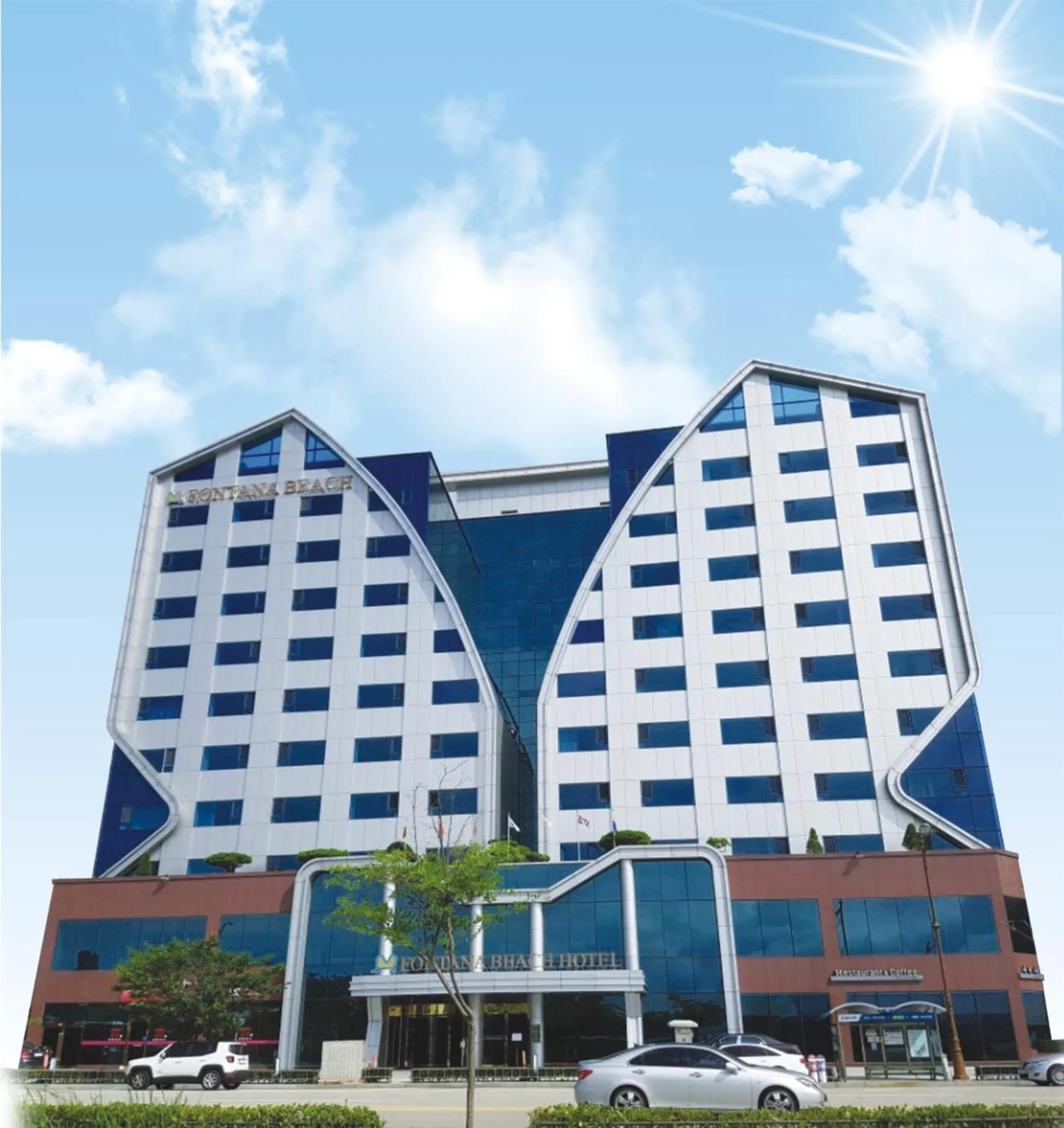 Facade/entrance in Fontana Beach Hotel