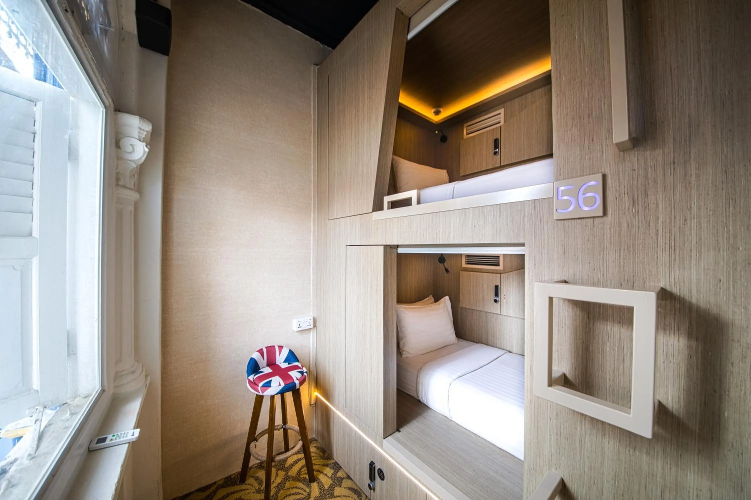 Bedroom, Bed in CUBE Boutique Capsule Hotel at Kampong Glam
