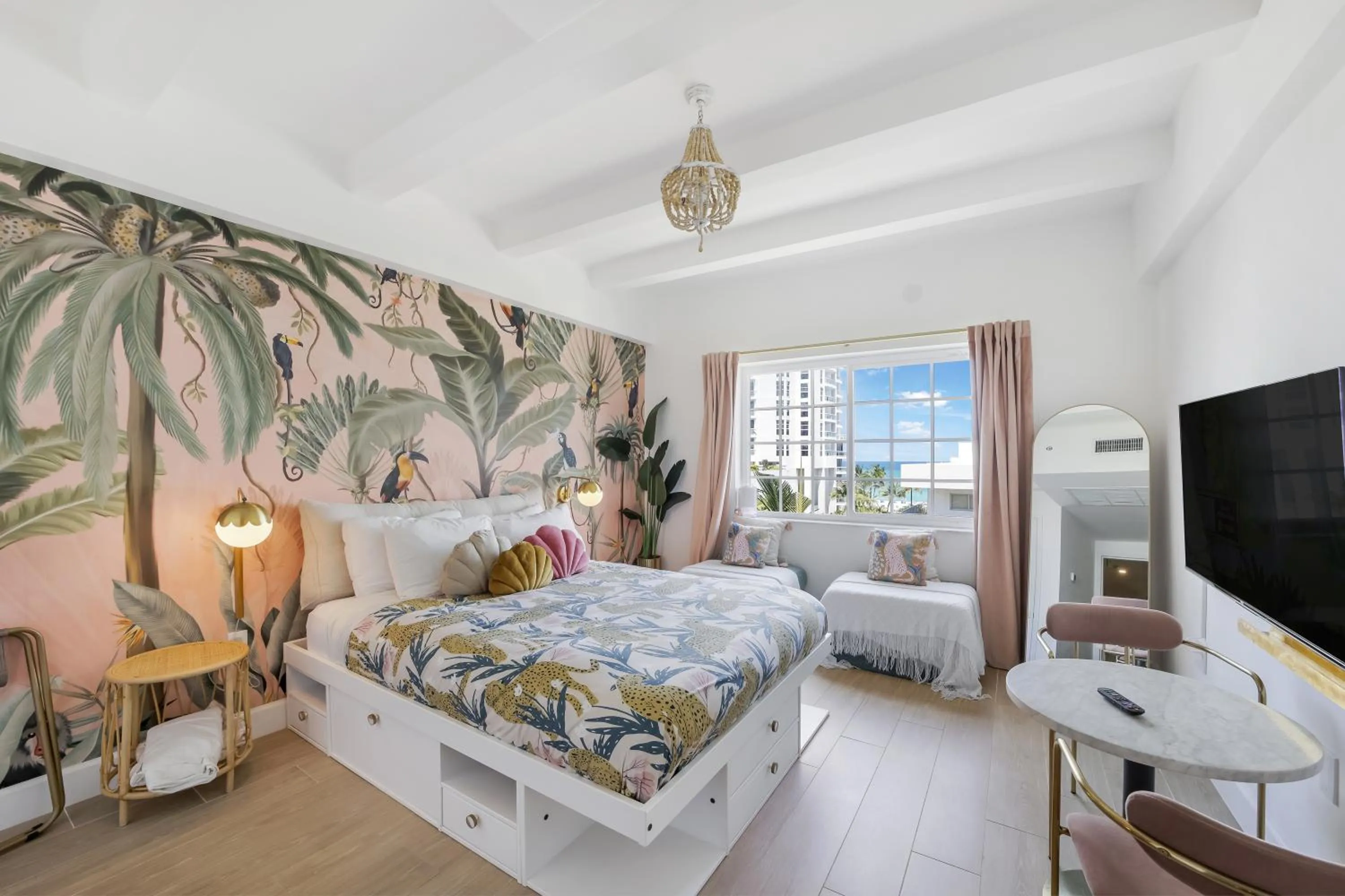 Bed in Ocean Spray Hotel