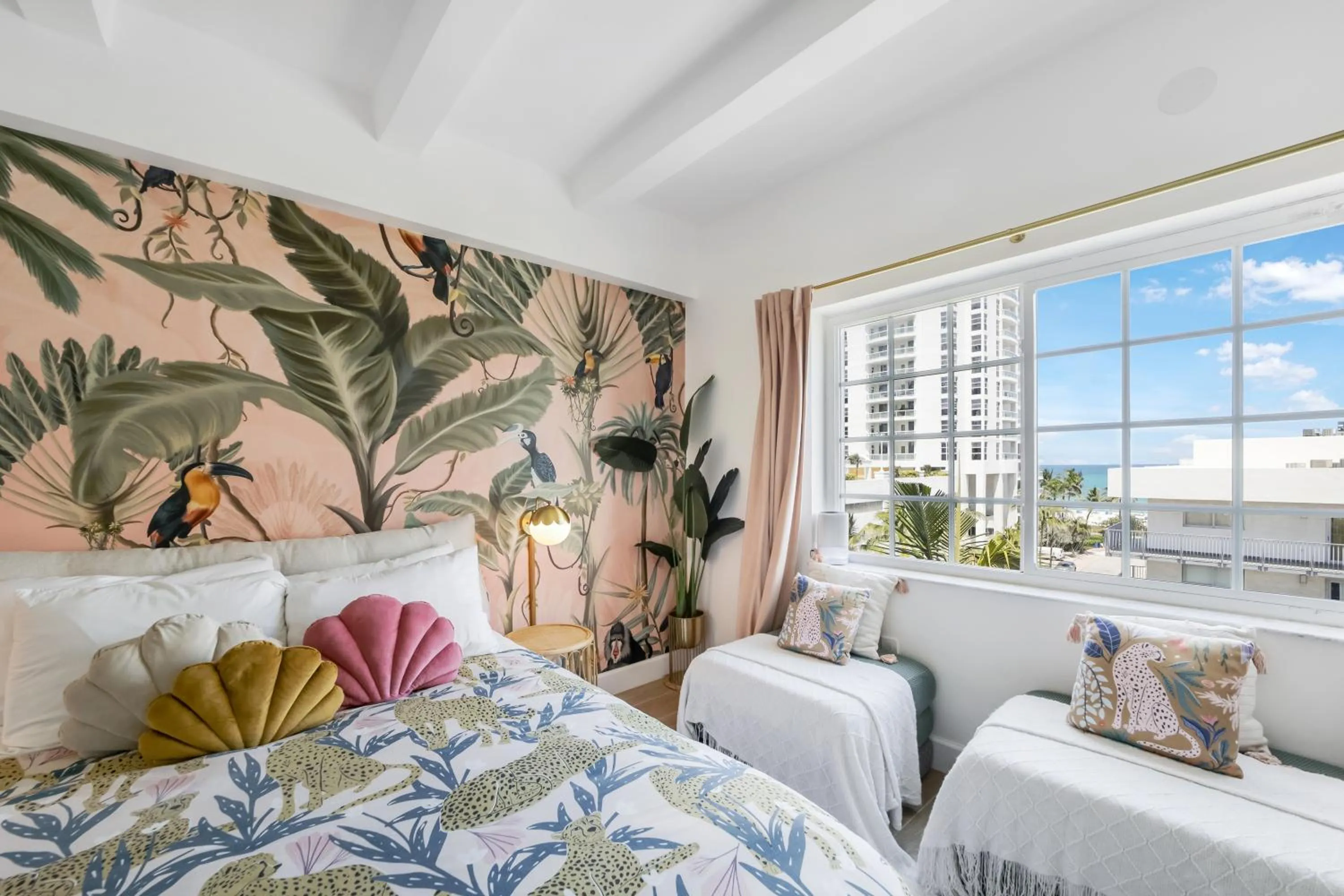 Bed in Ocean Spray Hotel