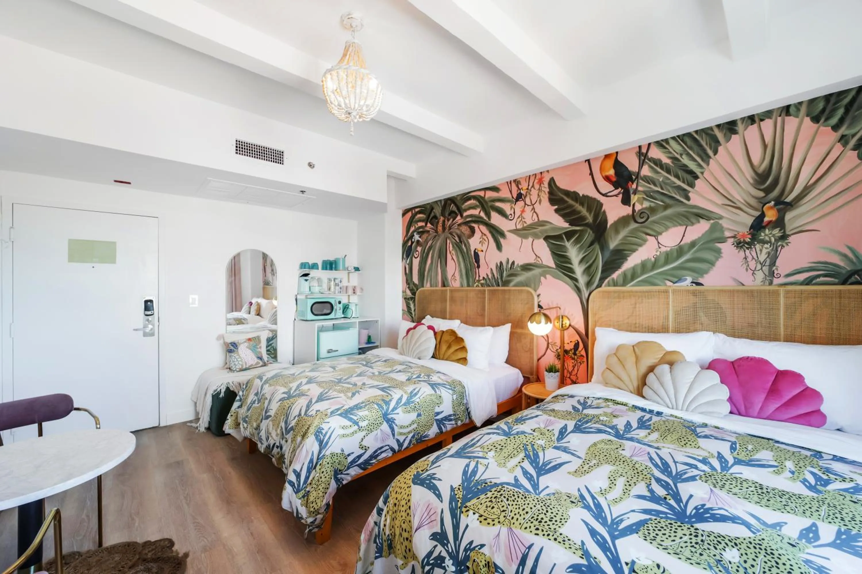 Bed in Ocean Spray Hotel