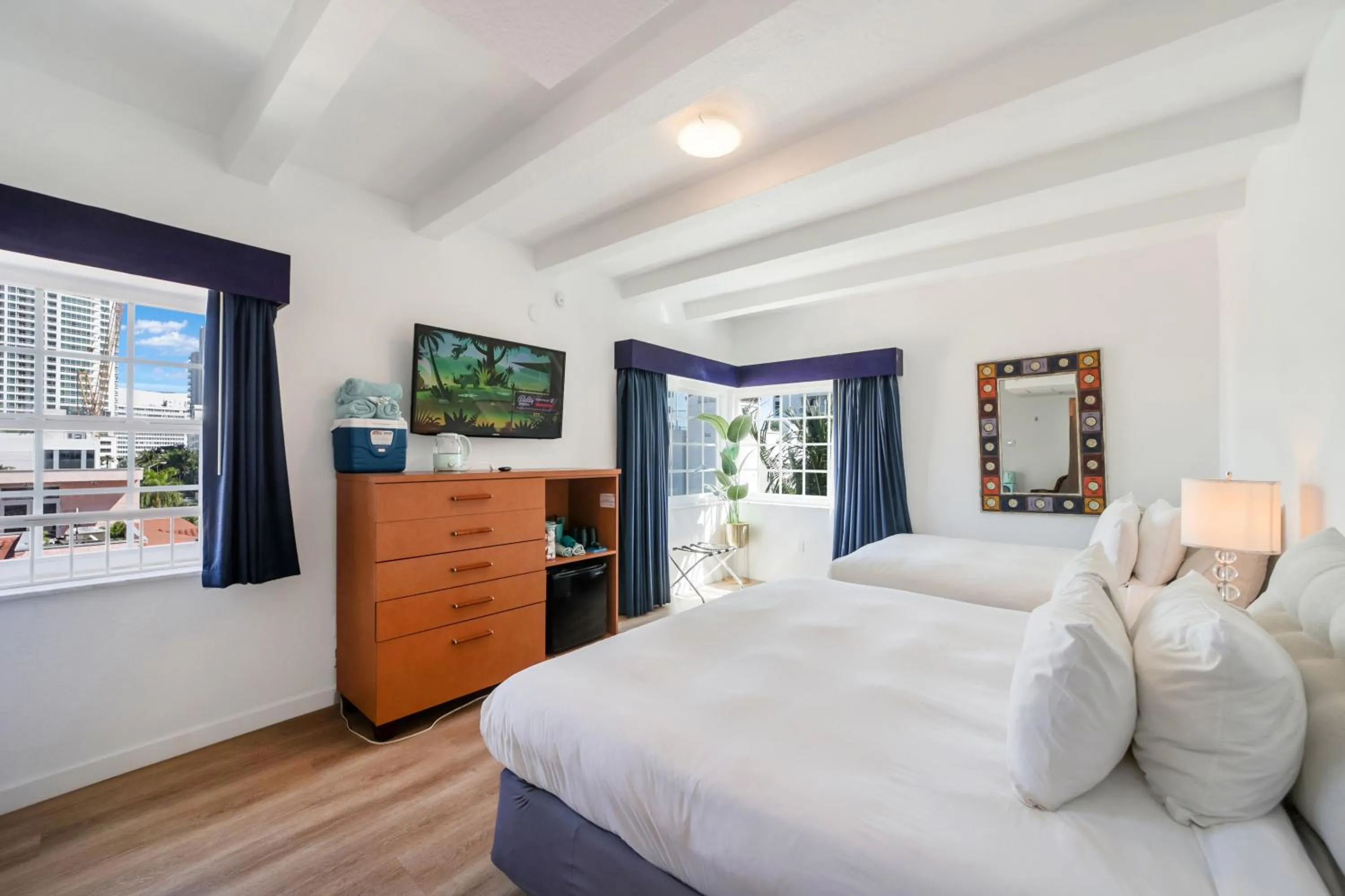 Bed in Ocean Spray Hotel