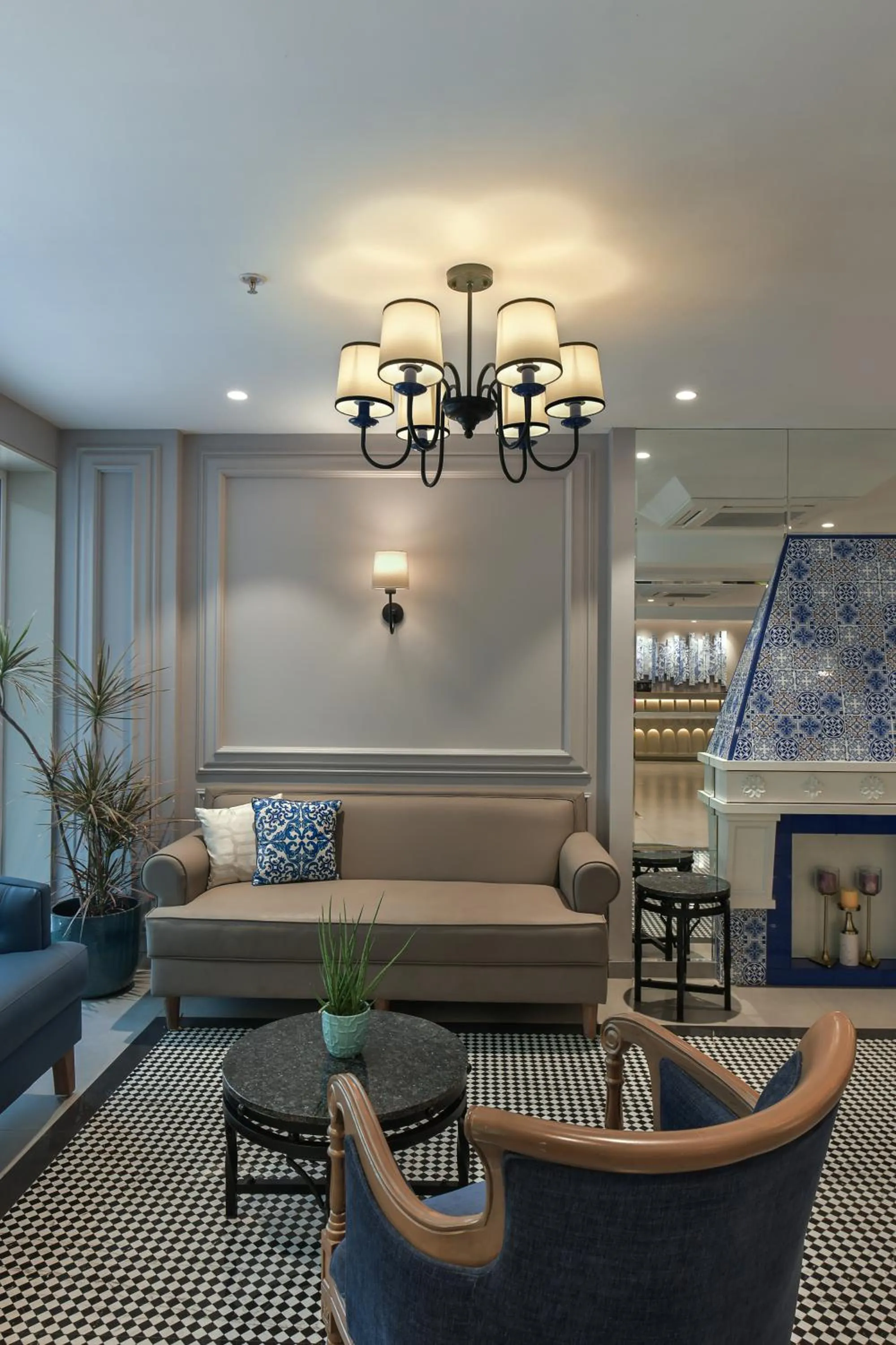 Seating area in Meritas Auberge Calangute Goa