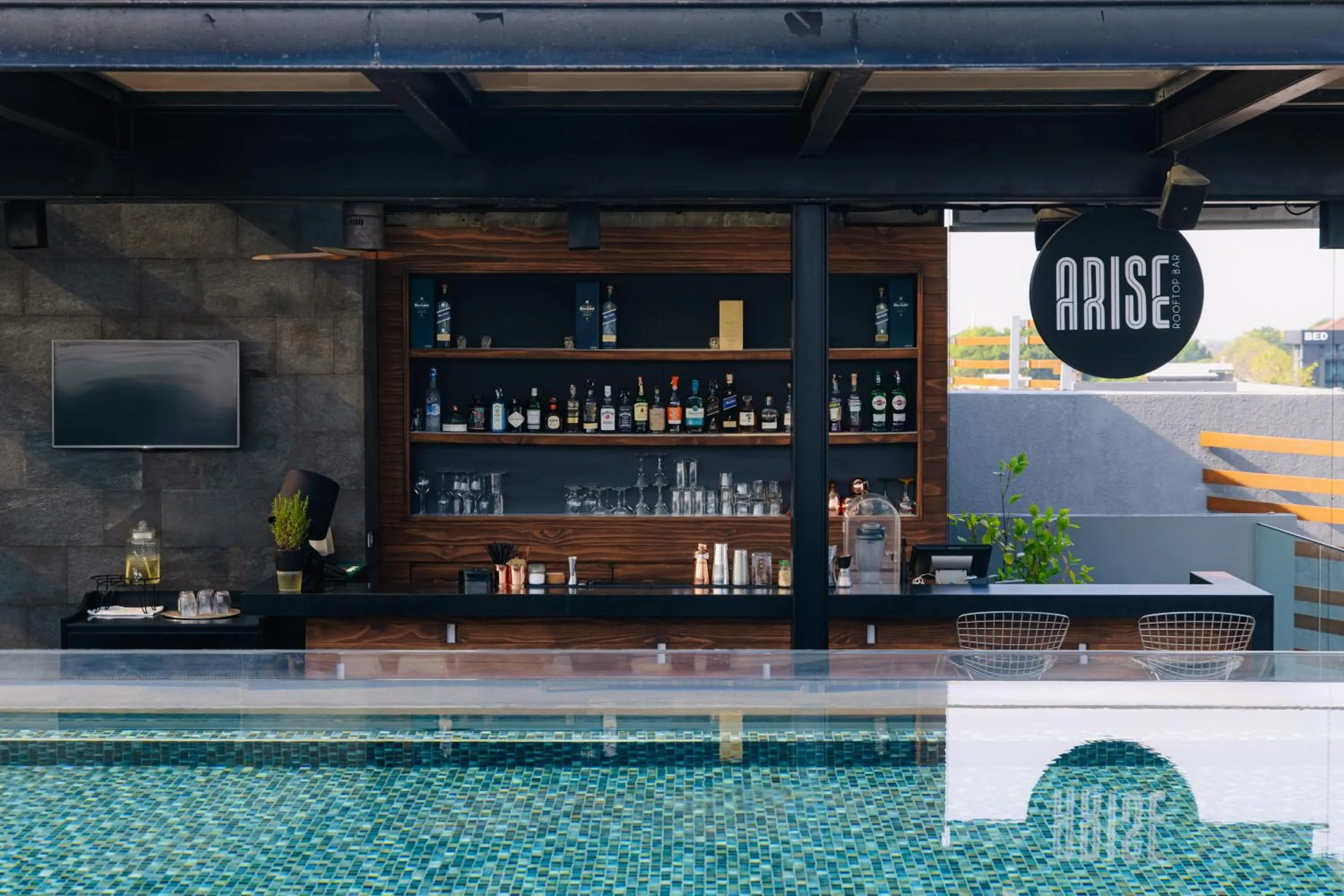 Lounge or bar in AMANOR Hotel Chiang Mai