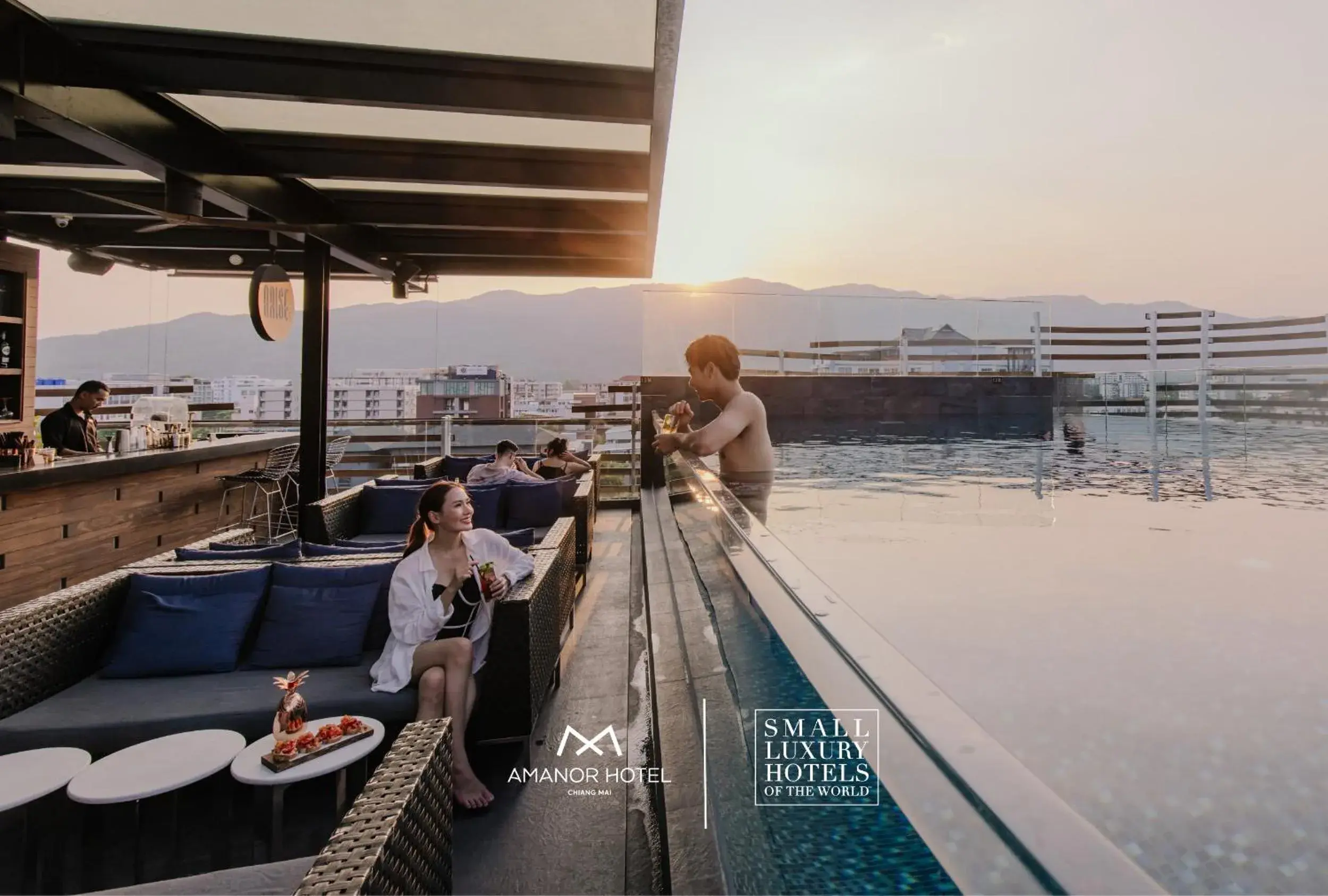 Swimming pool in AMANOR Hotel Chiang Mai Swimming pool in AMANOR Hotel Chiang Mai