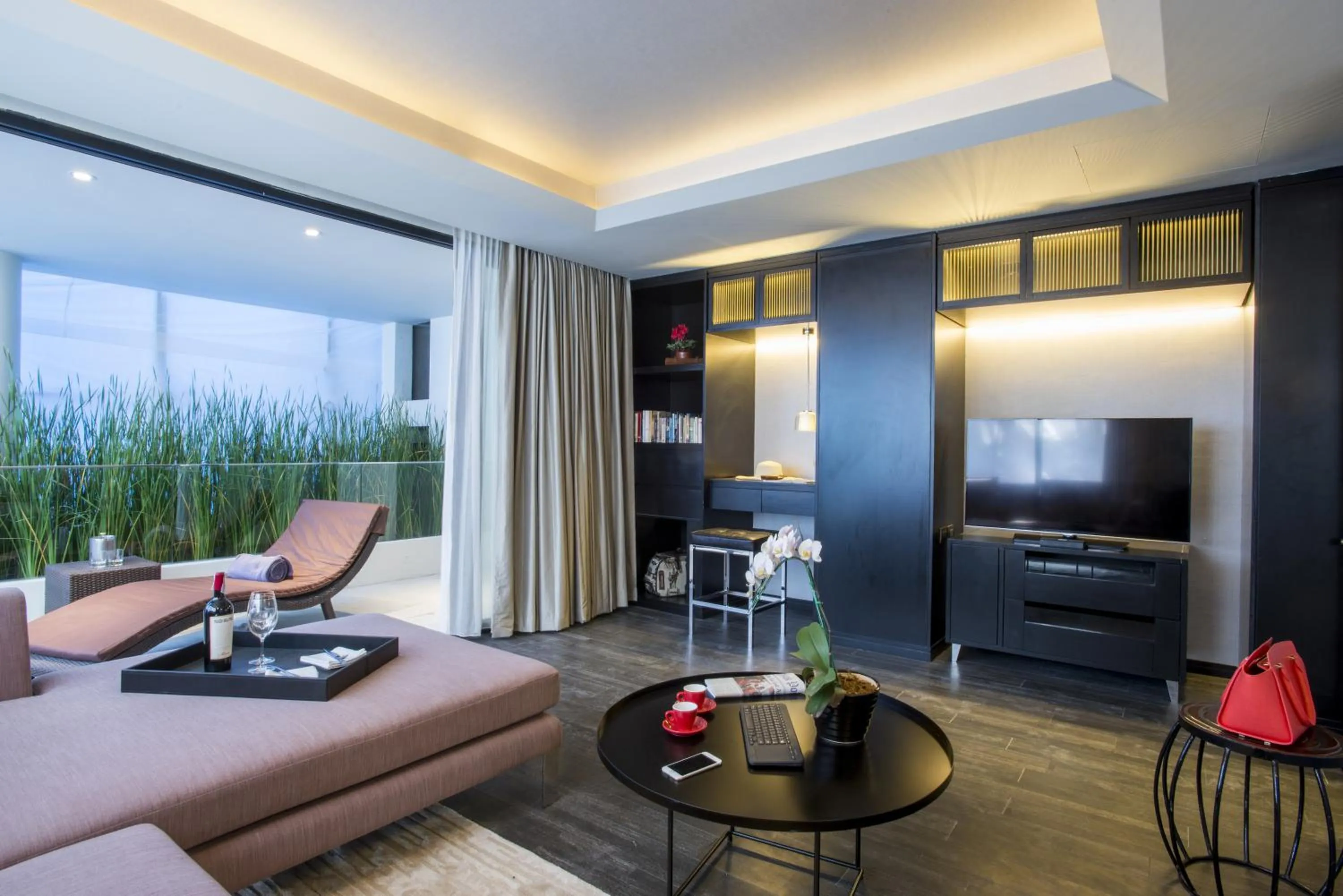 Living room in AMANOR Hotel Chiang Mai