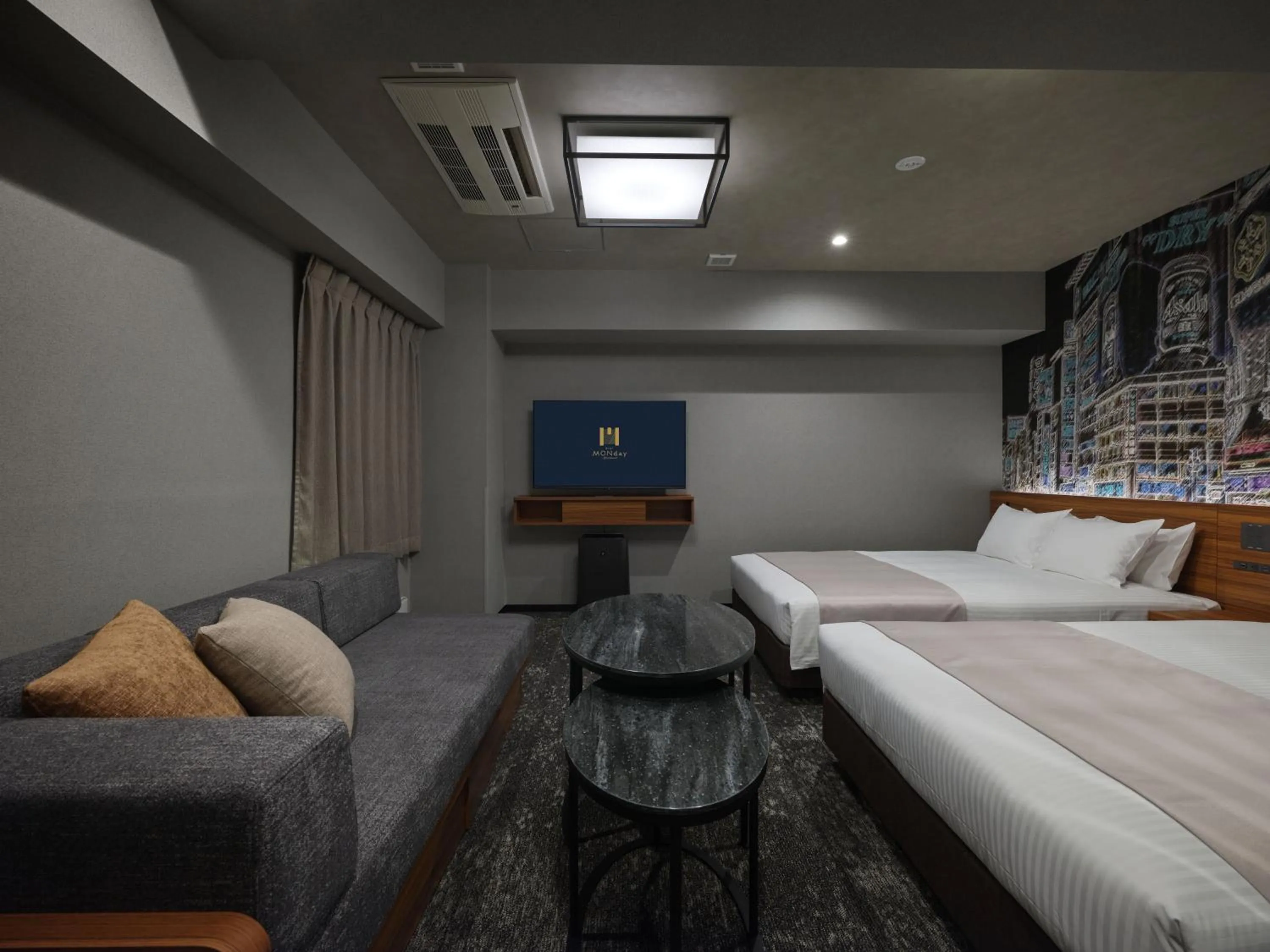 Photo of the whole room, Bed in MONday Apart Premium OSAKA NAMBA WEST