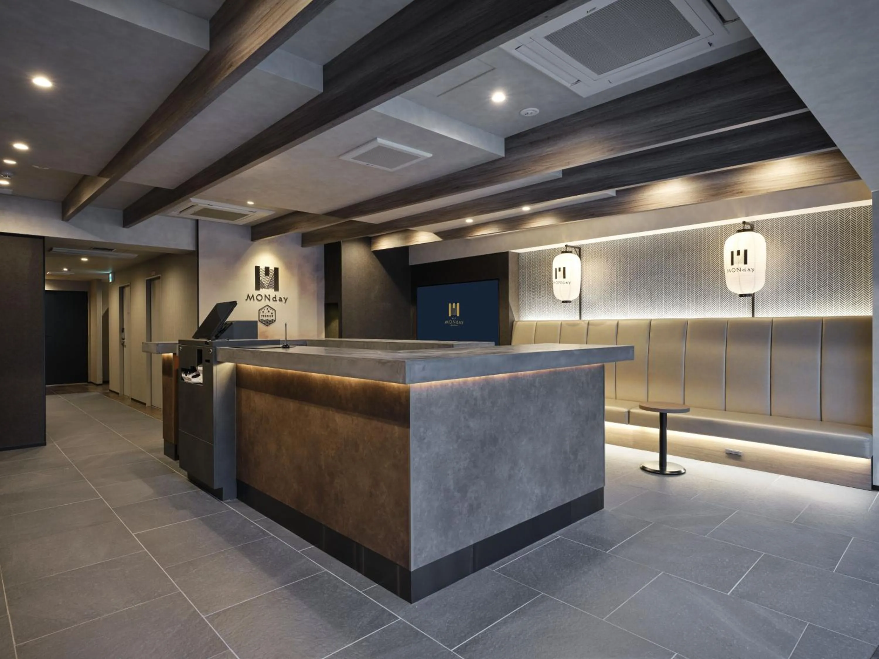 Lobby or reception in MONday Apart Premium OSAKA NAMBA WEST