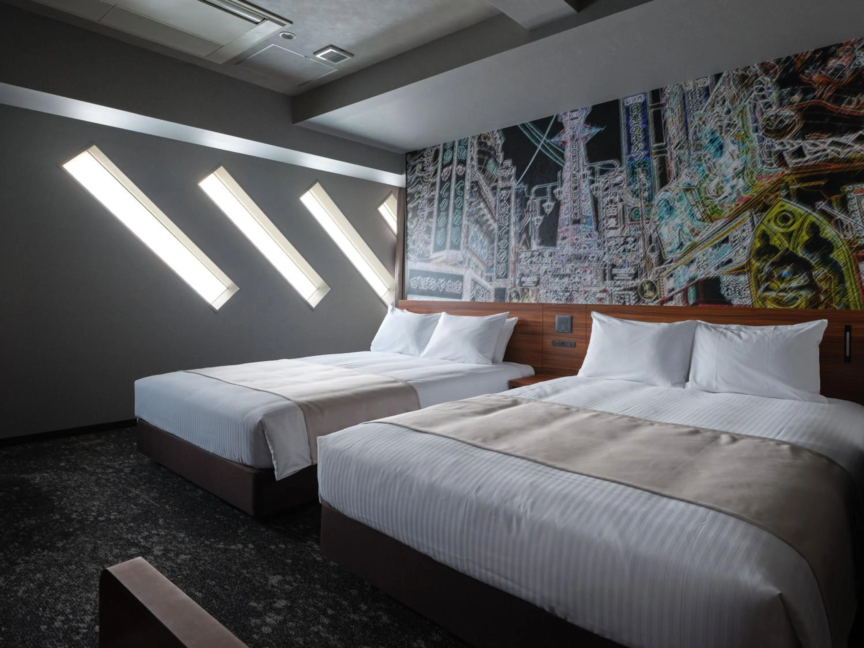 Bed in MONday Apart Premium OSAKA NAMBA WEST