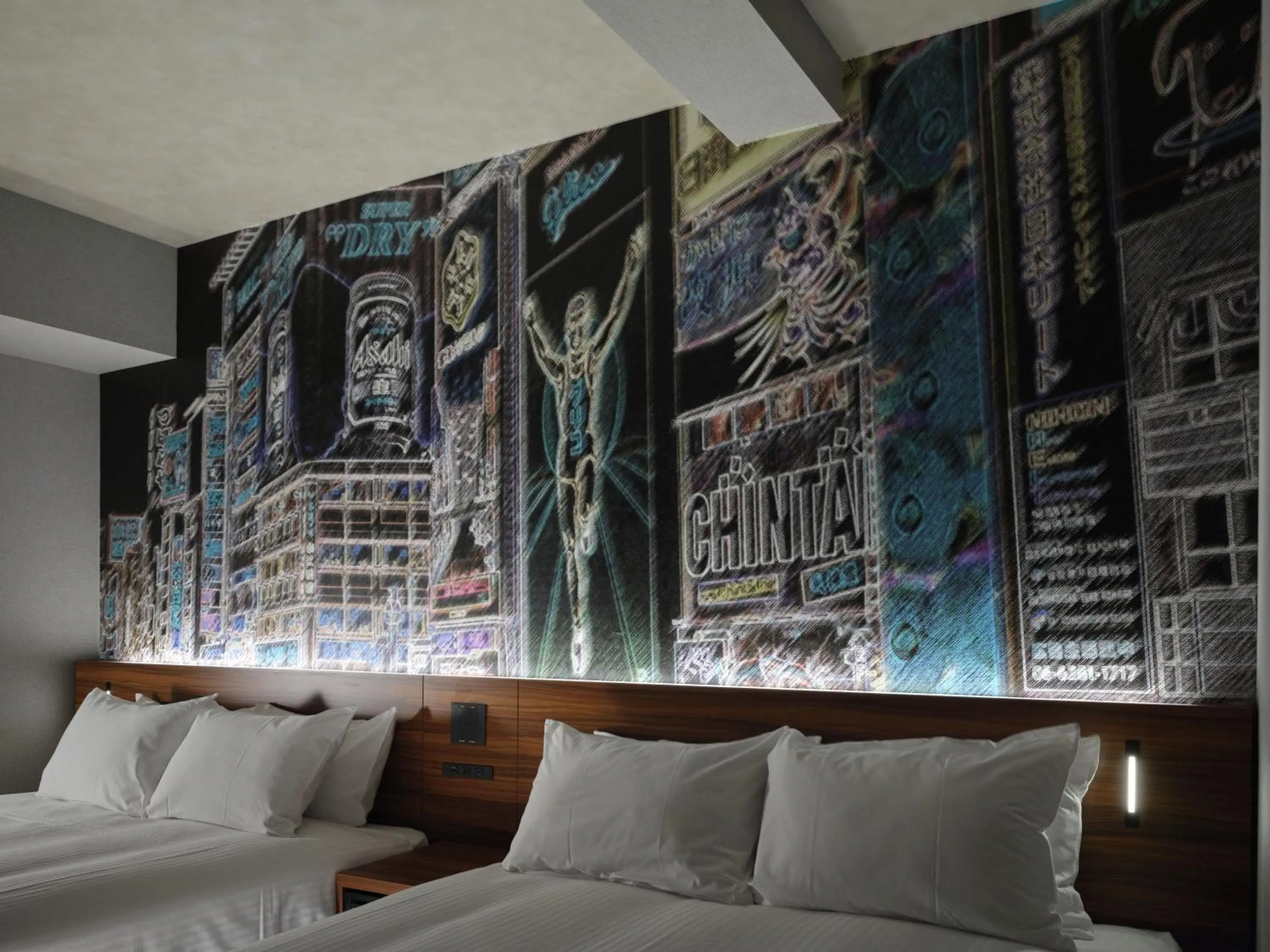 Bed in MONday Apart Premium OSAKA NAMBA WEST