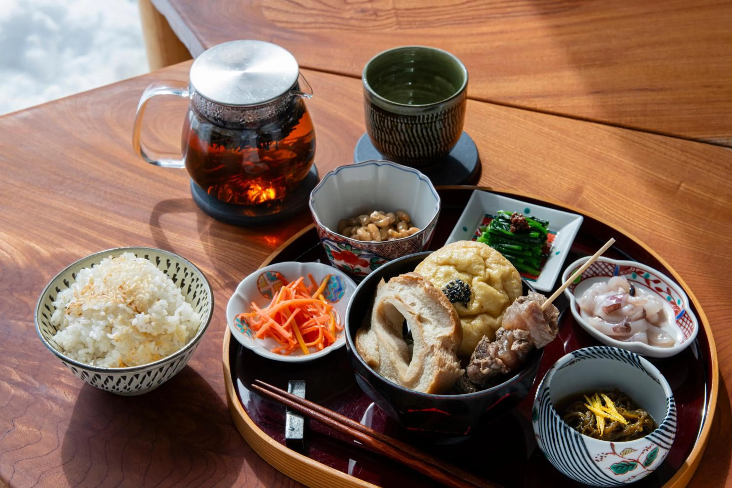 Breakfast in Onsen and Garden Nana