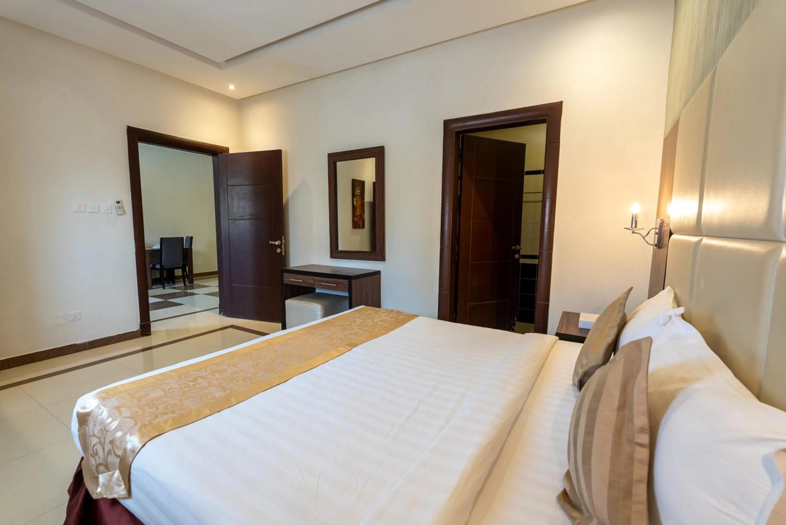 Bed in Capital Residence Serviced Apartments - Riyadh Convention & Exhibition center