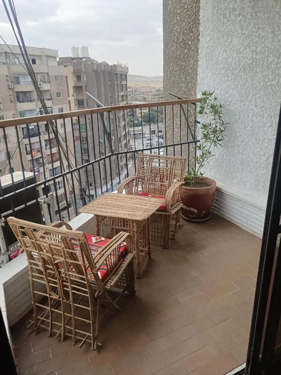 Balcony/Terrace in Pyramids Nights Hostel