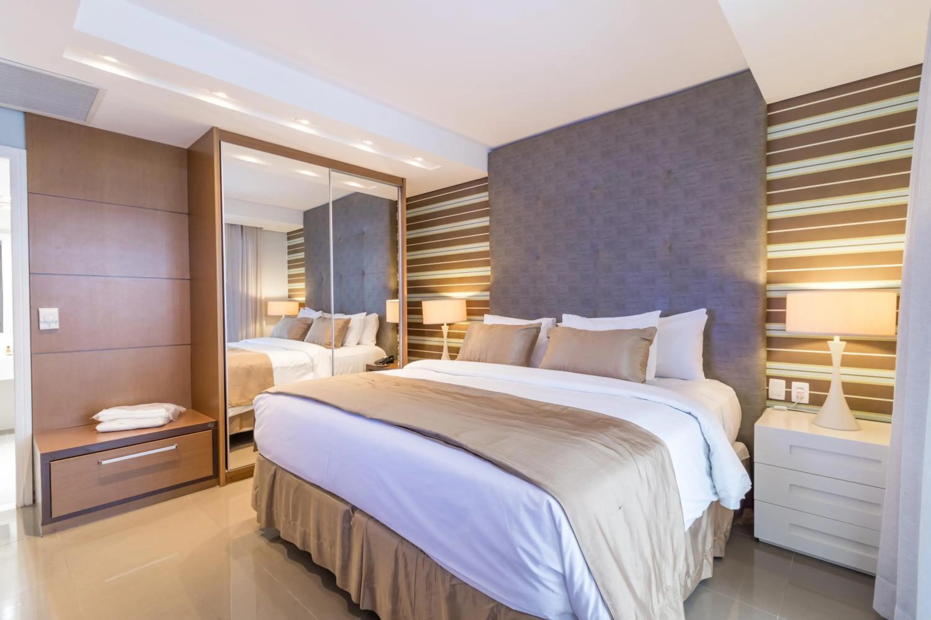 Bed in Parque Balneário Hotel Santos by Castelo Itaipava