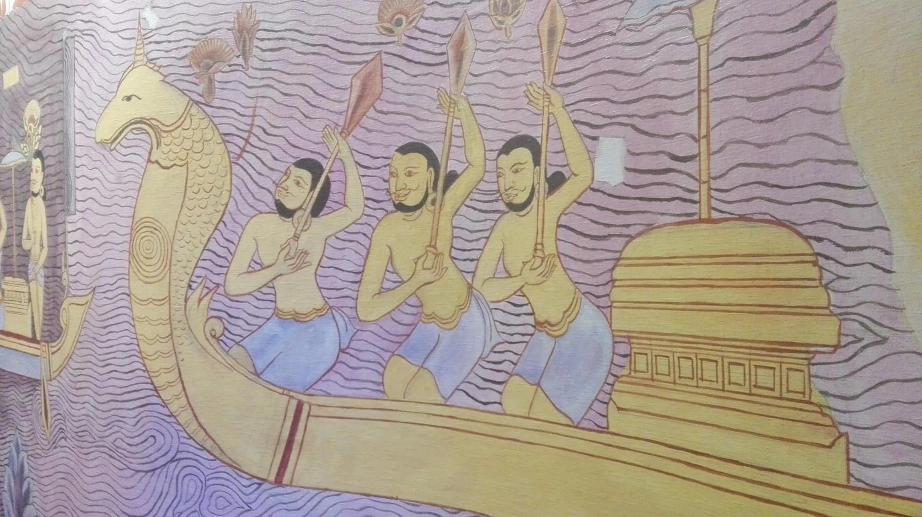 Decorative detail in Shannkalay Hostel