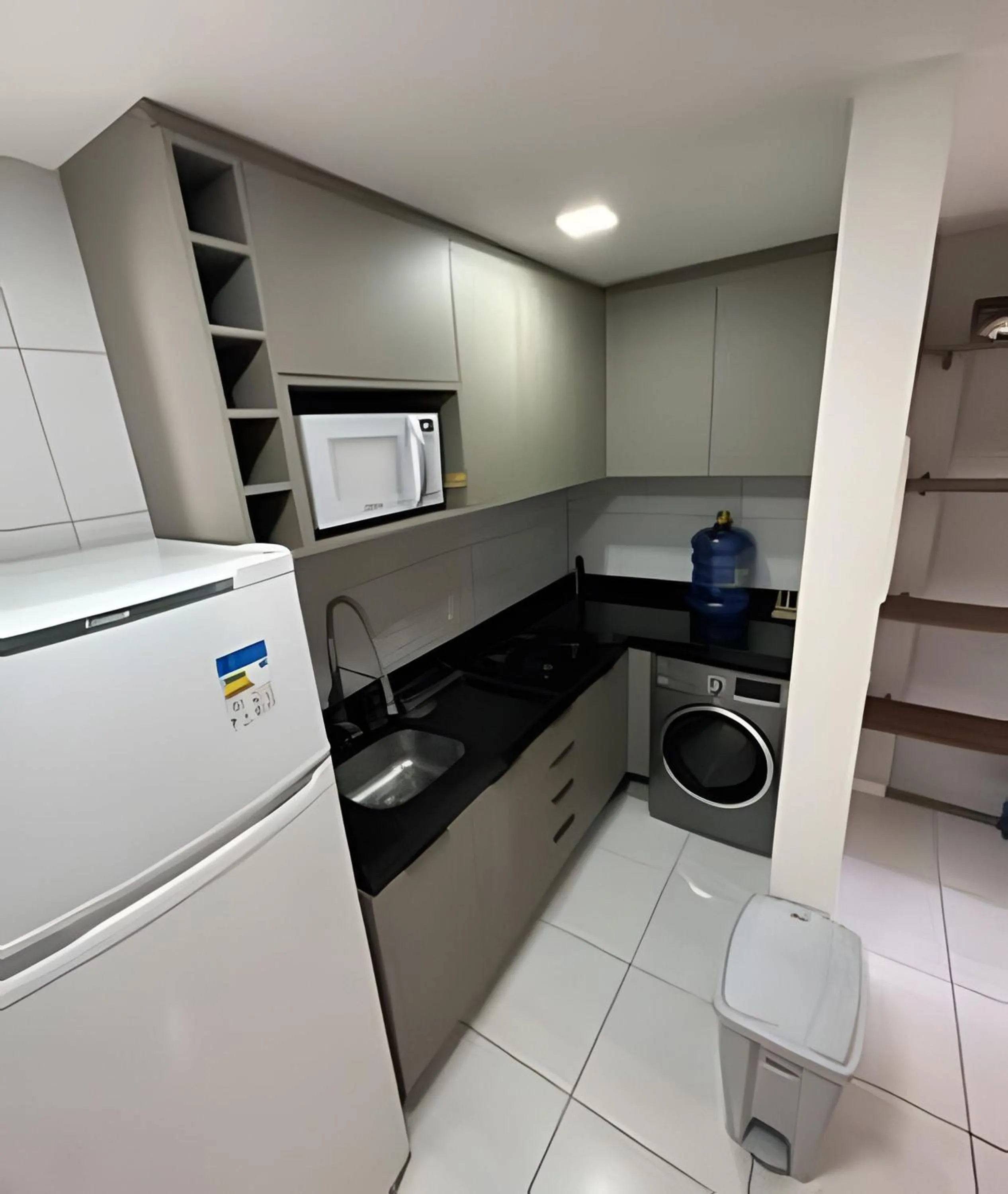 Kitchen or kitchenette in Flat Resort Muro Alto