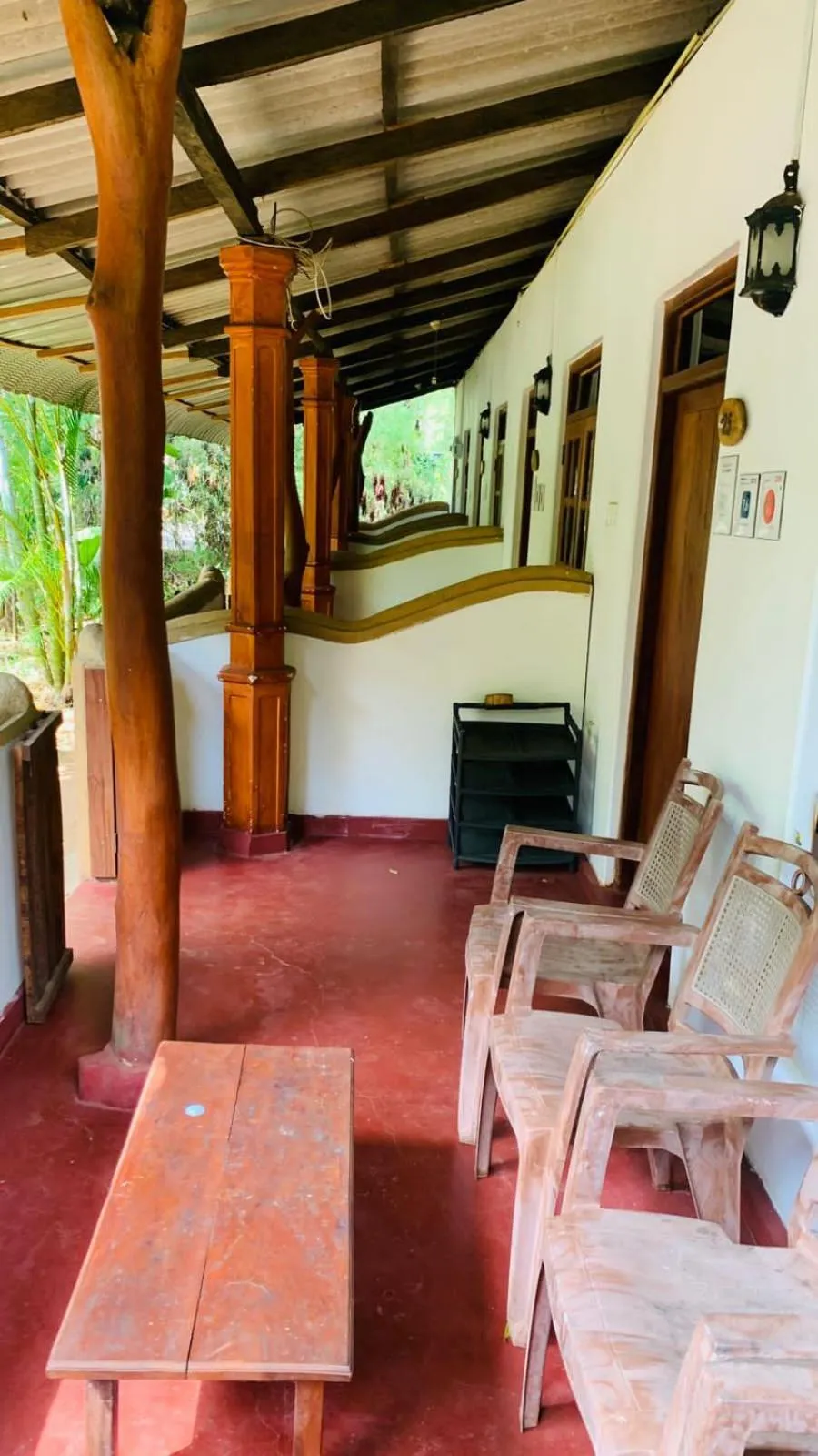 Seating area in Sisira Natural Lodge - Sigiriya