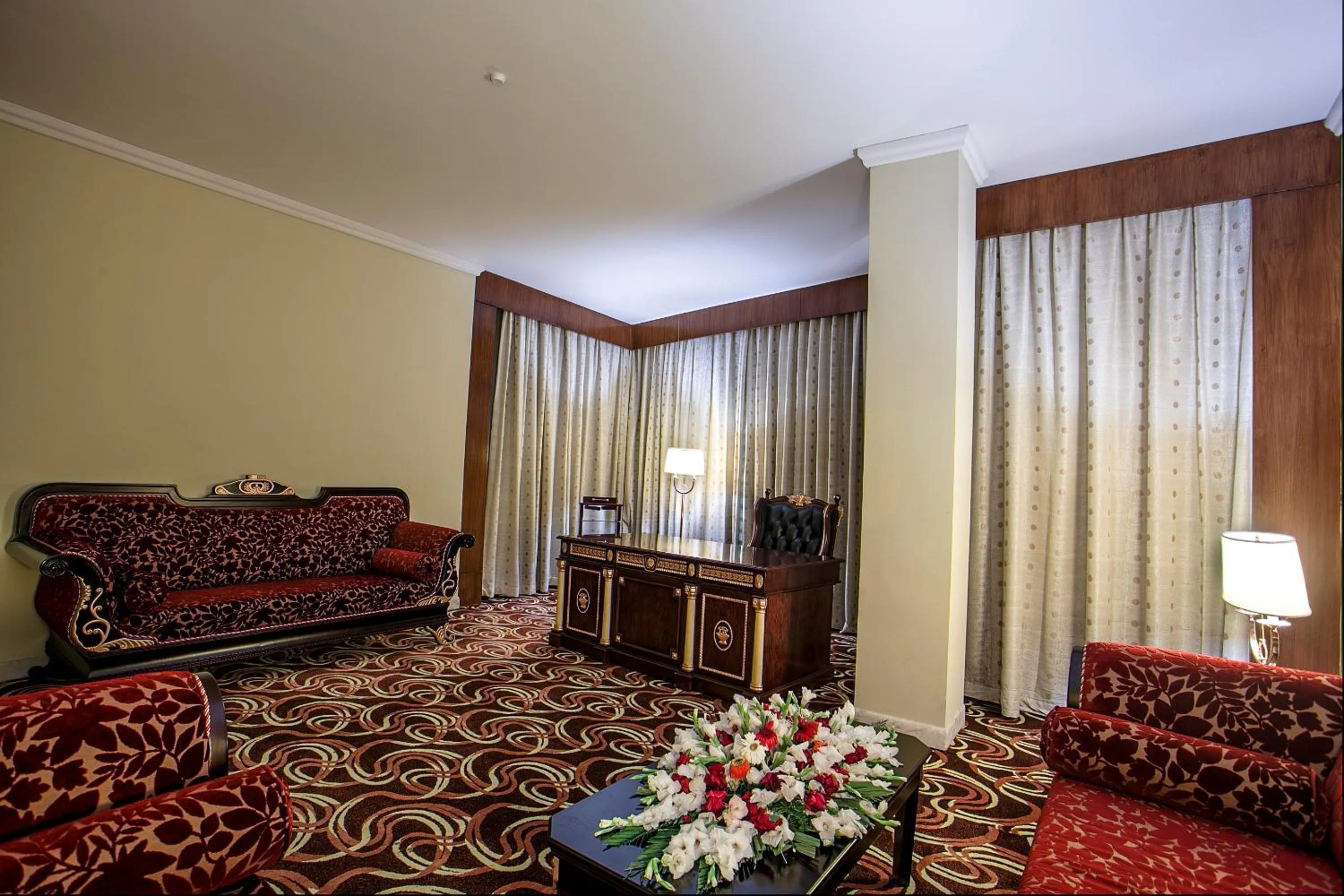 Decorative detail, Bed in Rose View Hotel