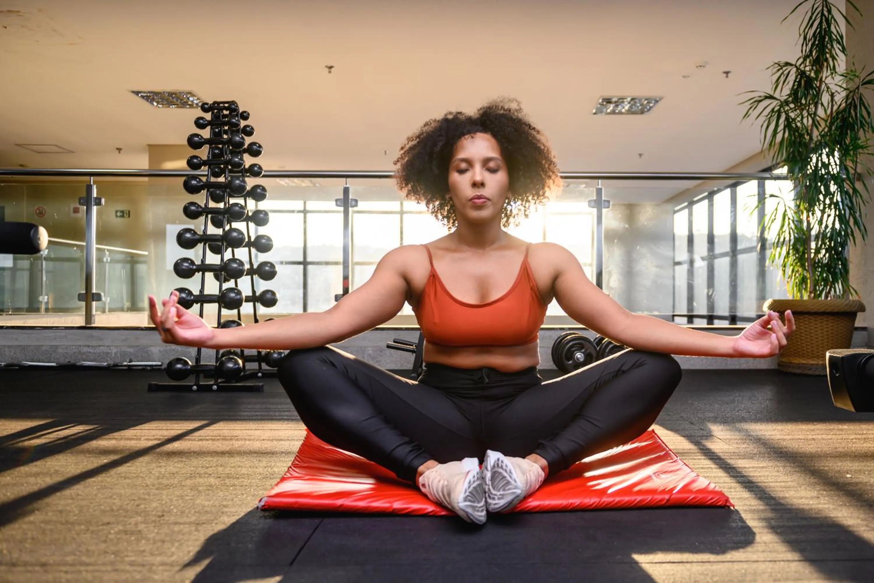 Fitness centre/facilities in Trade Hotel