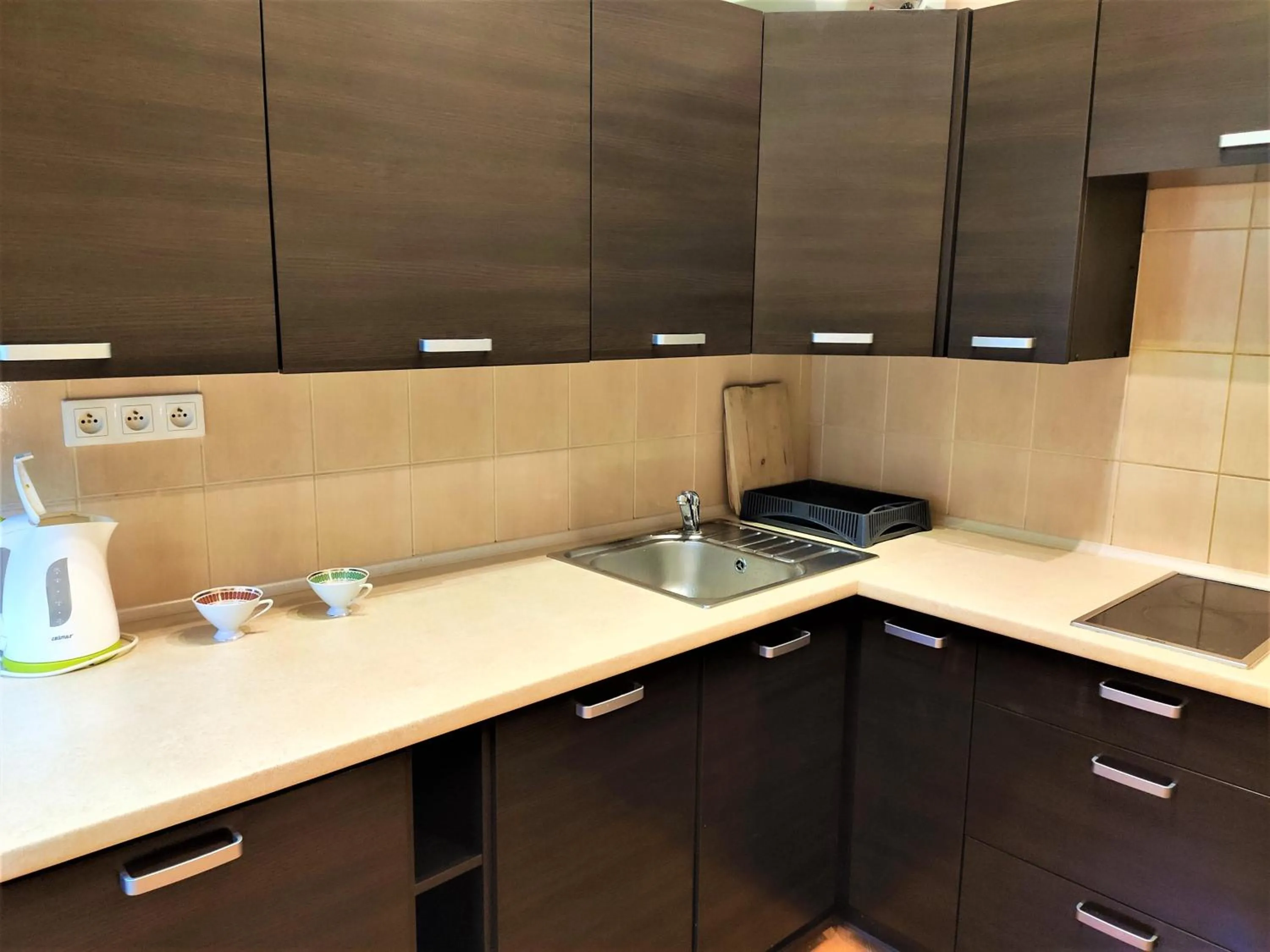Kitchen or kitchenette in Abak Krakow Apartment