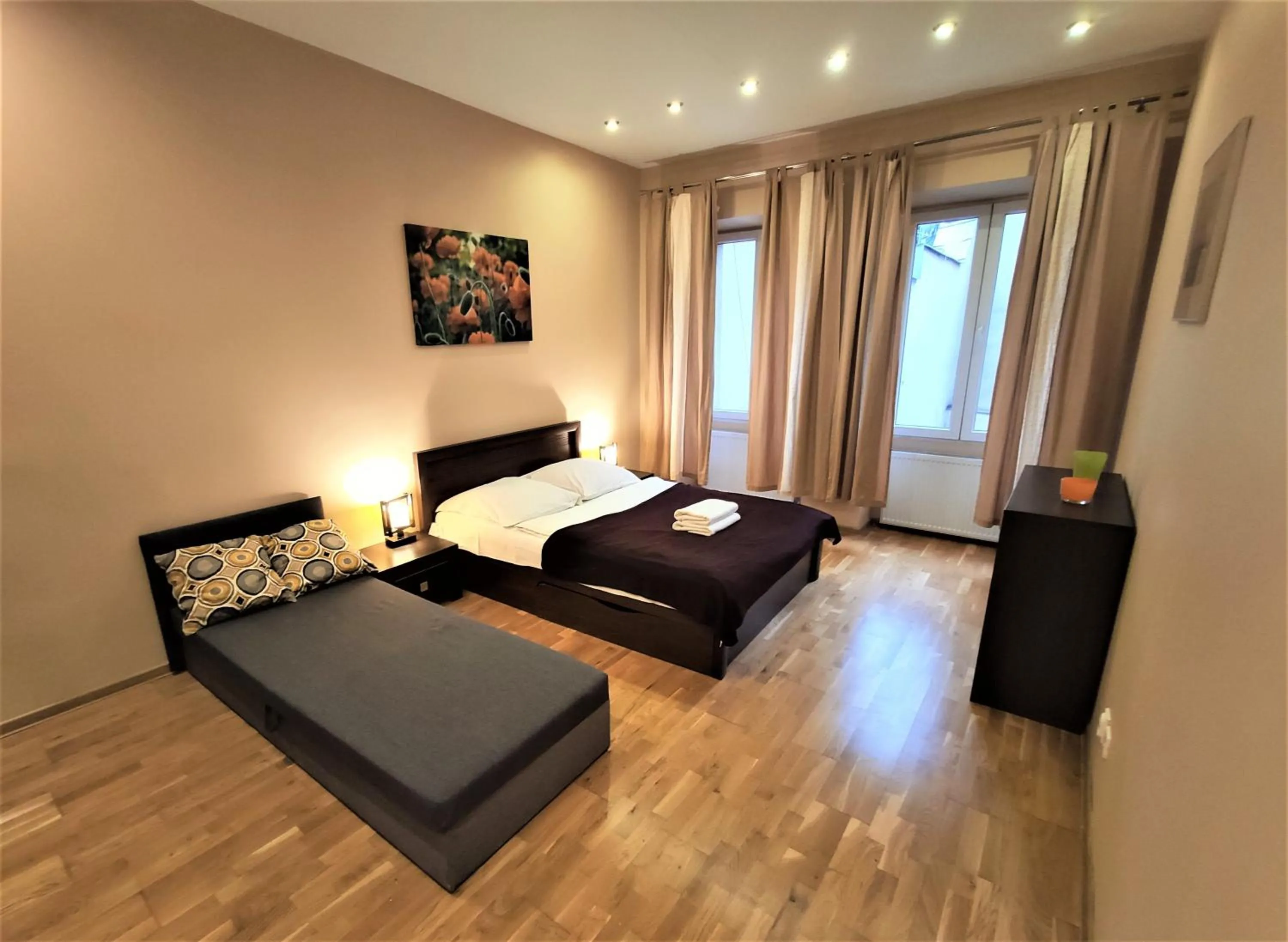 Bedroom, Bed in Abak Krakow Apartment
