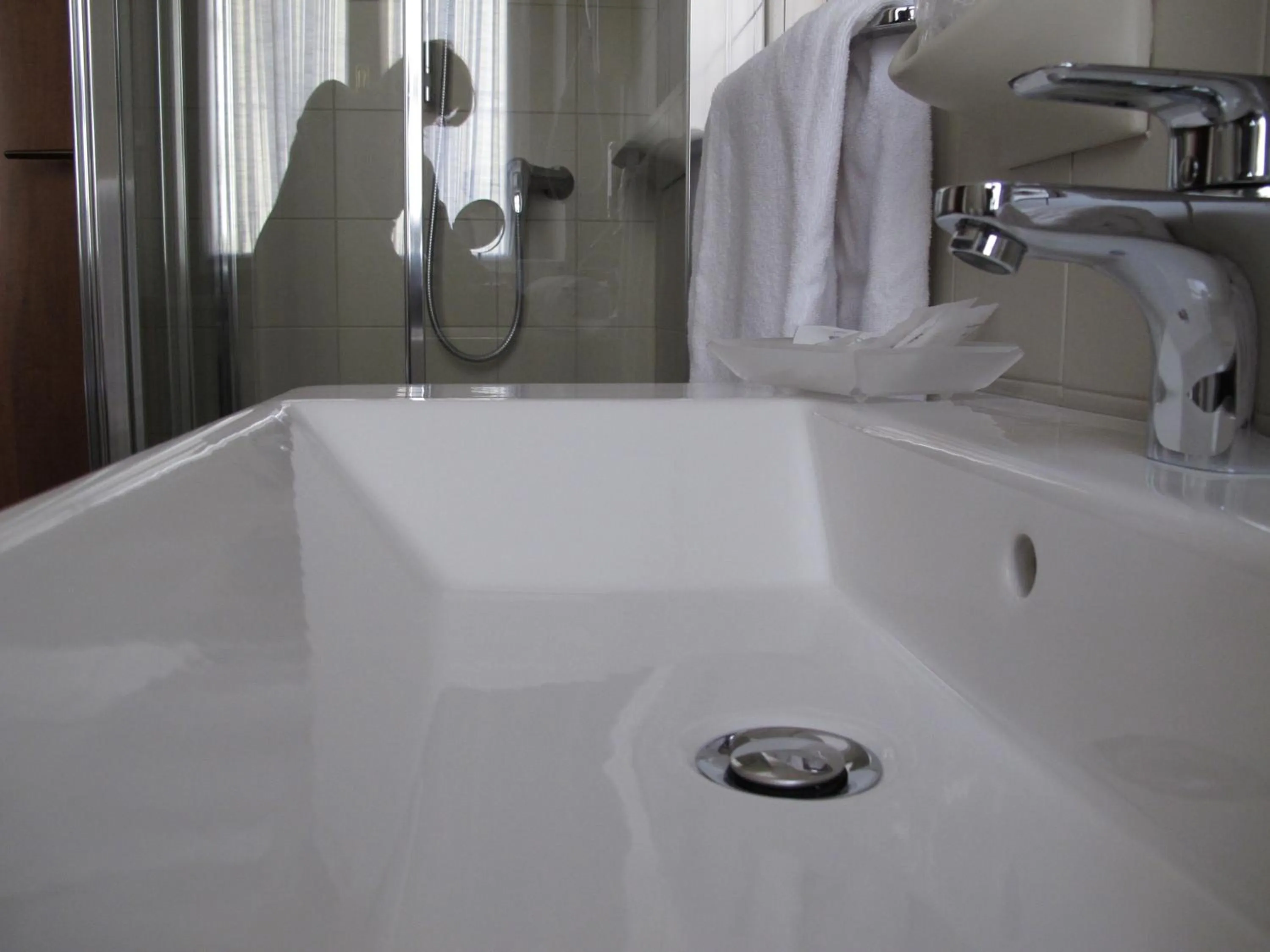 Bathroom in Albergo Al Cacciatore Tortellinando