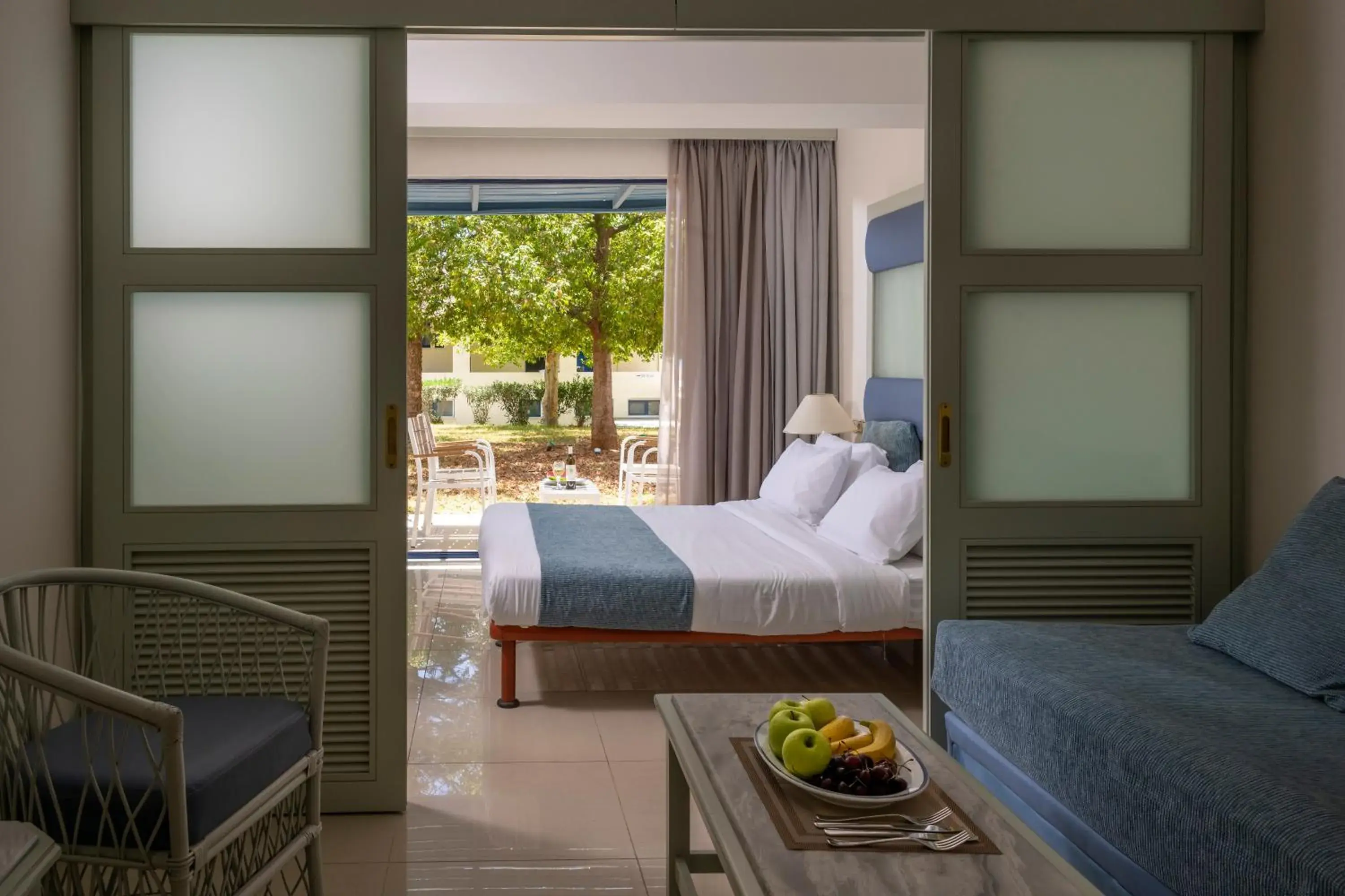 Bed in Mare Blue Hotel Bed in Mare Blue Hotel