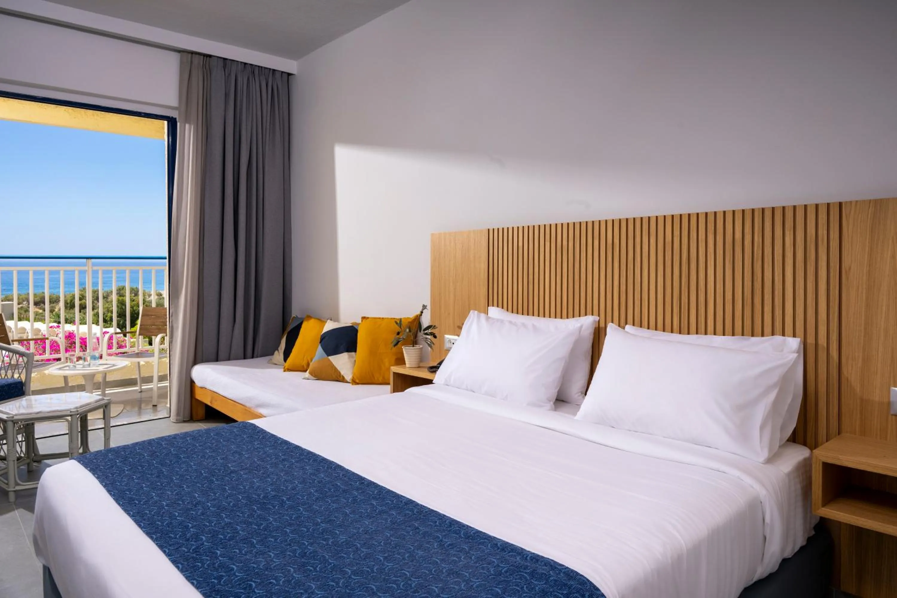 Bed in Mare Blue Hotel